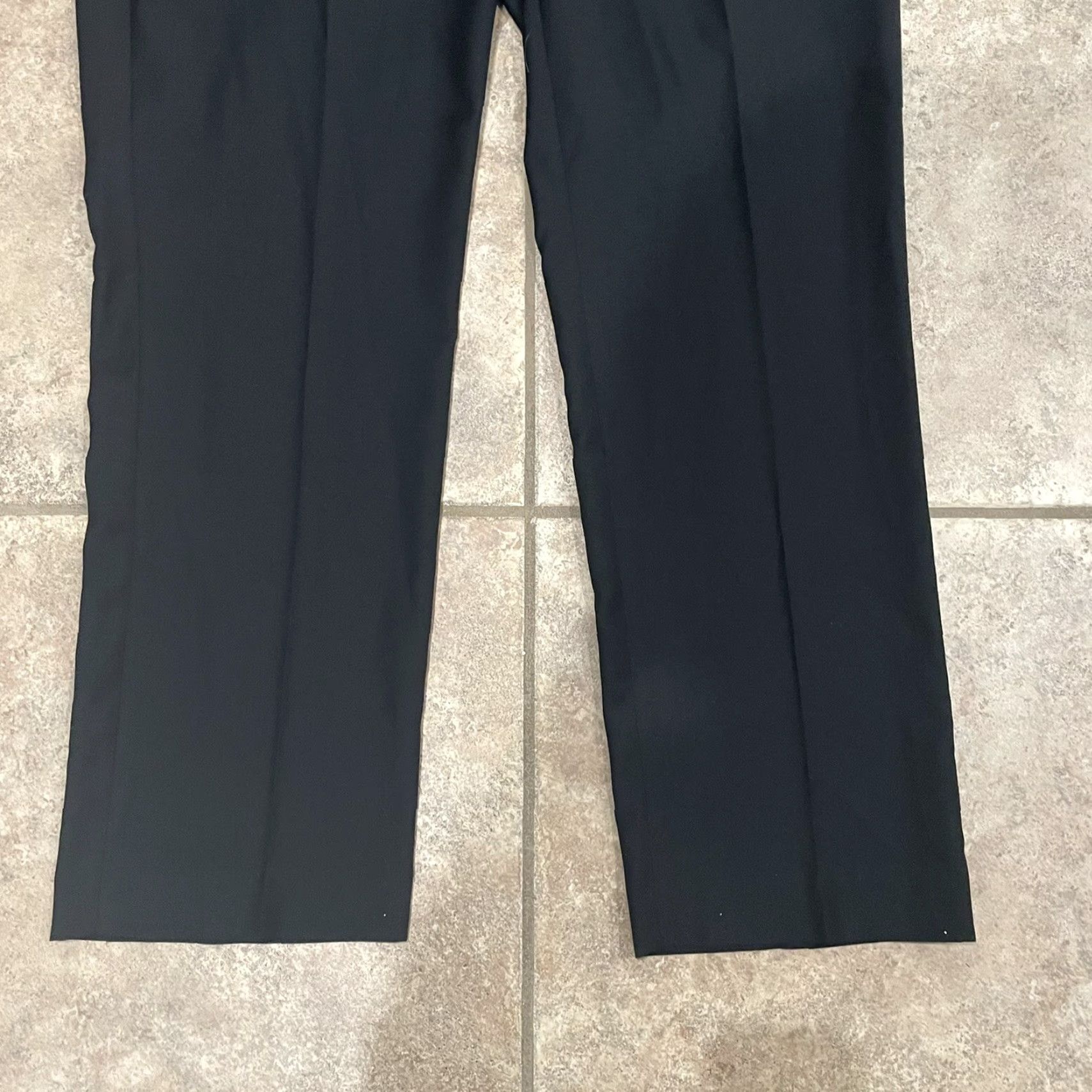 Vintage NWT Daniel Cremiuix Polyester Blend Black Work/Dress Pants Mens Size 40x32 - Dress Pants, Polyester Blend, Black, Men, 40/32, 19.5" Inseam Size US 40 / EU 56 - 4 Thumbnail