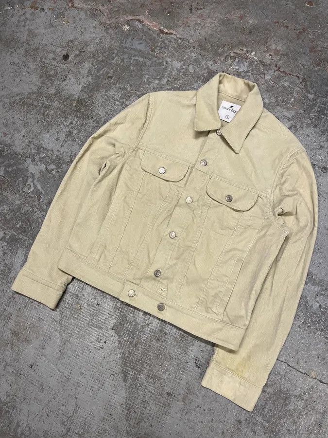 Courreges SS2023 Courreges Beige Velvet Bondage Jacket Size US S / EU 44-46 / 1 - 4 Thumbnail