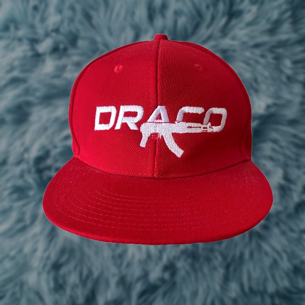 Logo 7 Apollo Snapback Hat Red - Solid, Adjustable, One Size, Men, Draco AK Rifle Logo, Century Fire Arms Promo Cap, NWOT, Firearms Logo Cap, Very RARE Size ONE SIZE - 1 Thumbnail