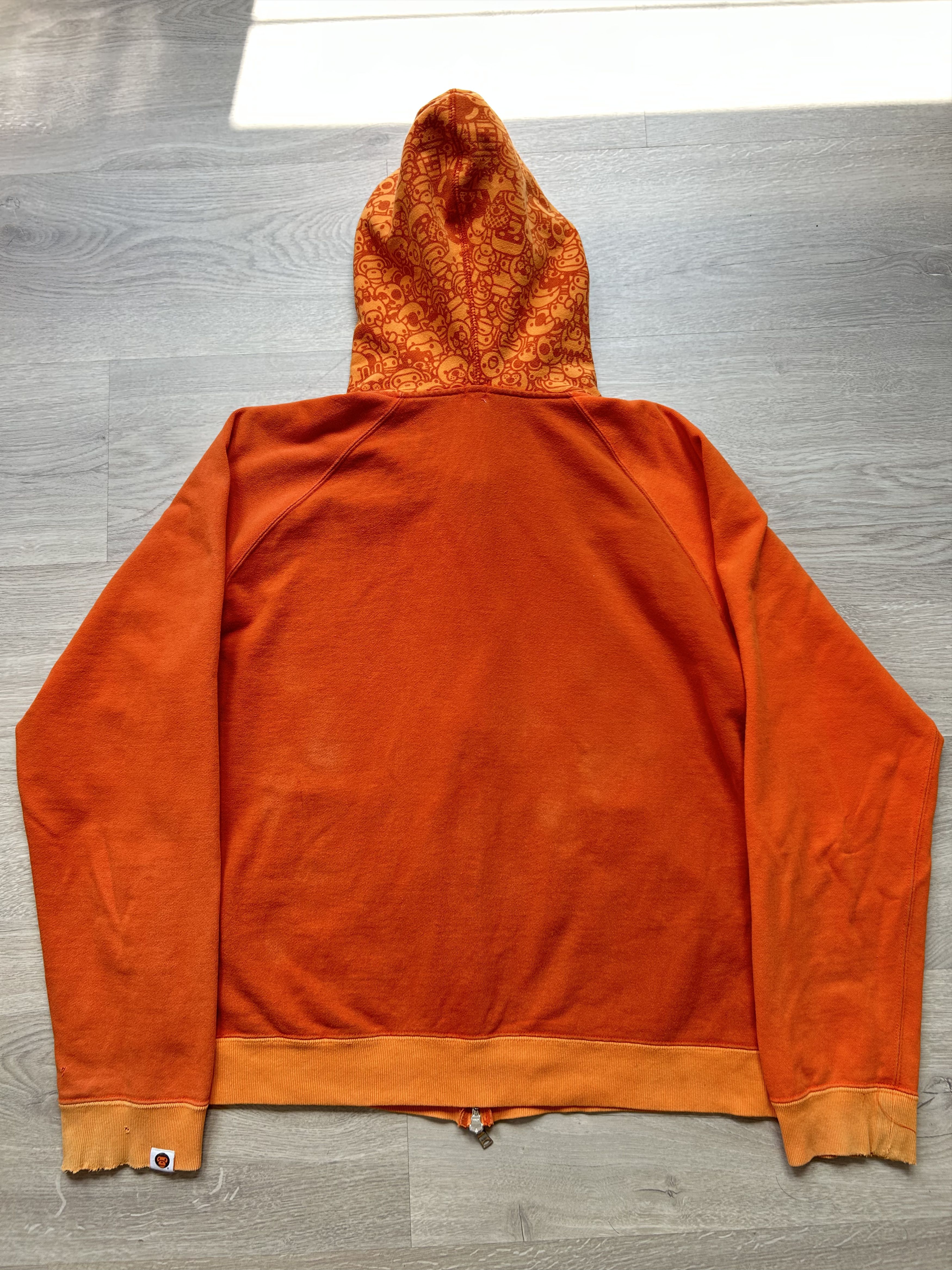 Bape BAPE Orange Animal Safari Milo Full Zip Hoodie Size US M / EU 48-50 / 2 - 10 Thumbnail