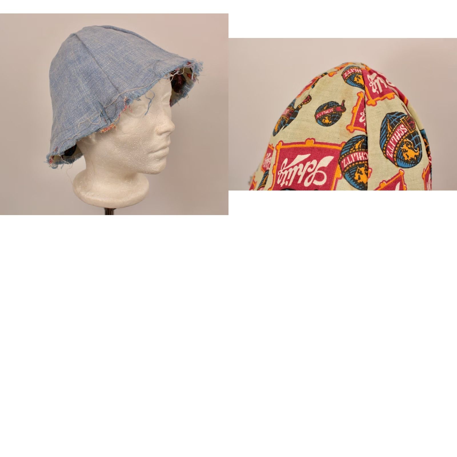 Vintage VINTAGE Schlitz Beer Advertisement Bucket Hat 60s Green Mens Size ONE SIZE - 9 Thumbnail