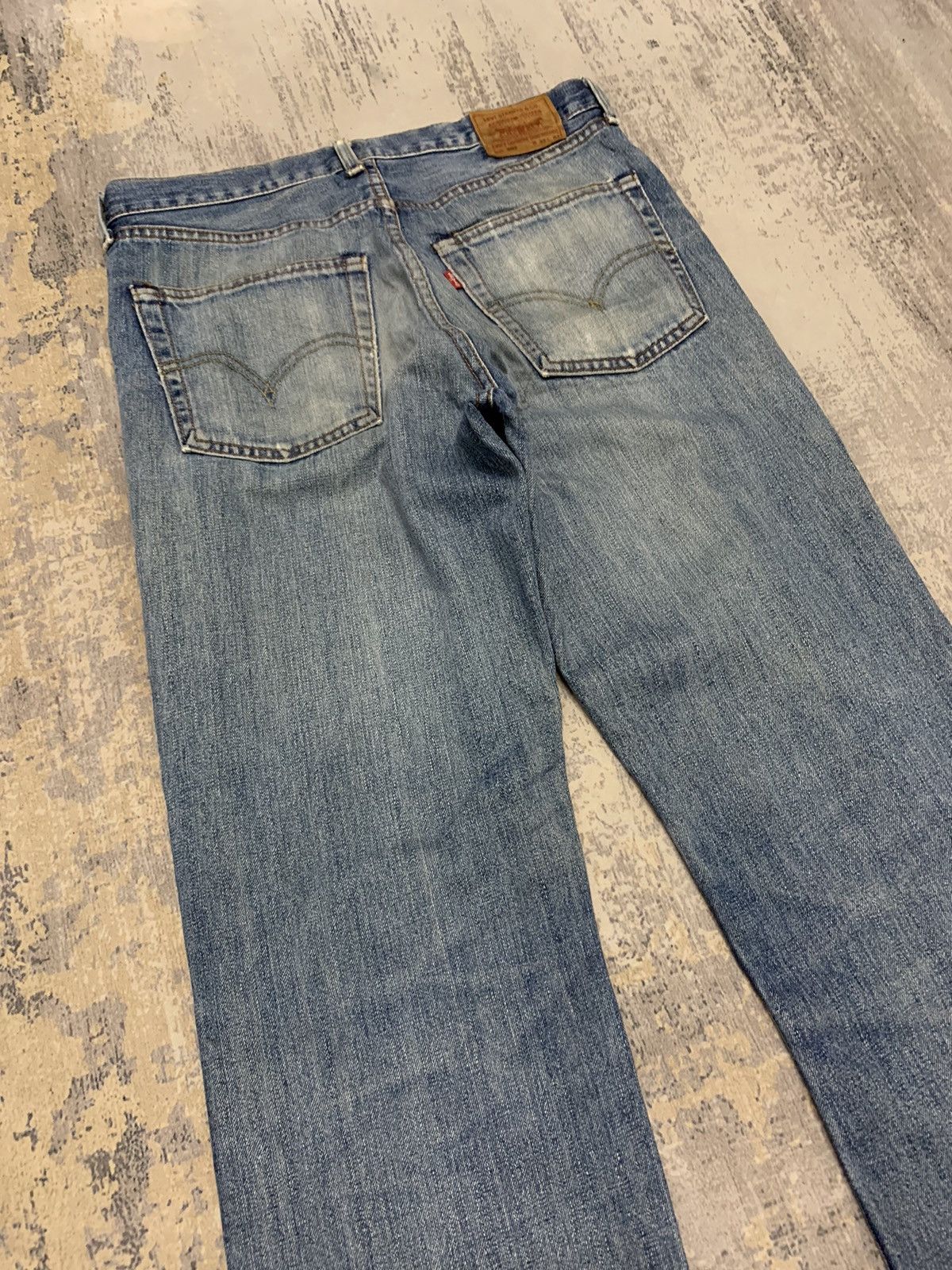 Levi's Vintage Levi’s 502 Straight Leg Distressed Jeans Faded Blue Size US 32 / EU 48 - 11 Thumbnail