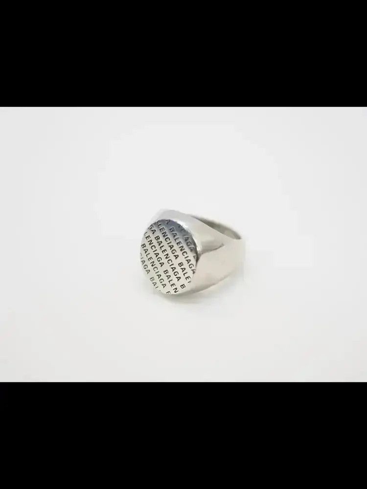 Balenciaga Balenciaga ss19 Tone Signet ring Size ONE SIZE - 2 Thumbnail