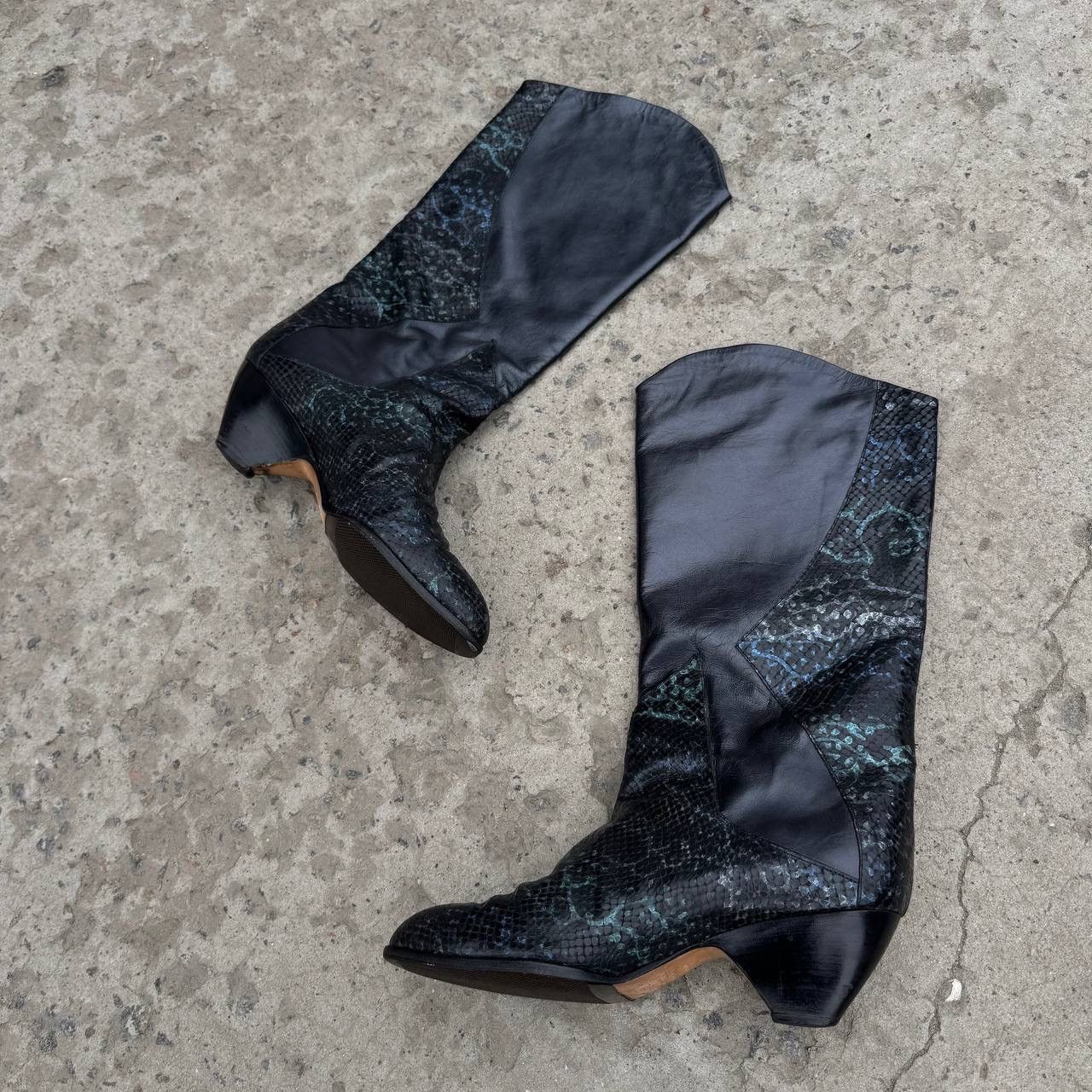 Y/Project Vintage Women’s High Leather Boots Western Size 40 Elektro Size US 10 / IT 40 - 6 Thumbnail