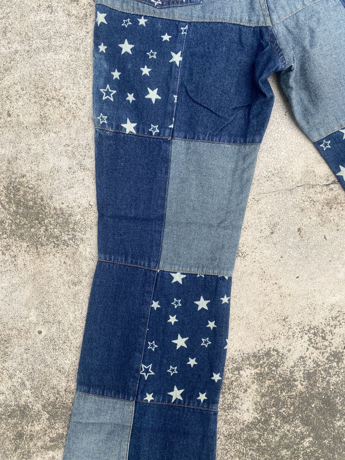 Hysteric Glamour × Japanese Brand Flare Jeans Chocolate Hagi Patchwork Bootcut Size 24 Size US 26 / EU 42 - 19 Thumbnail