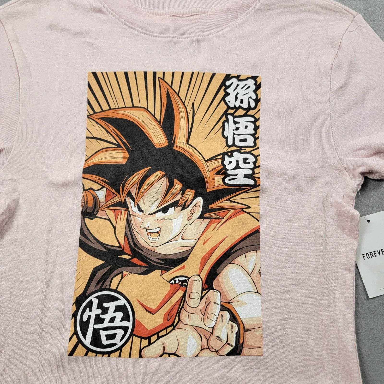 Anime Dragon Ball Z x Forever 21 Crop Top Tee Pink Kids Size S Size S / US 4 / IT 40 - 4 Thumbnail