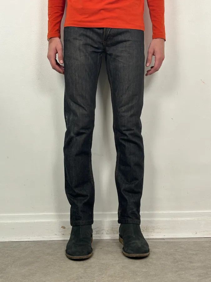 Dolce & Gabbana 2000s Dolce & Gabbana Dark Grey Denim Power Straight Jeans Size US 30 / EU 46 - 3 Thumbnail
