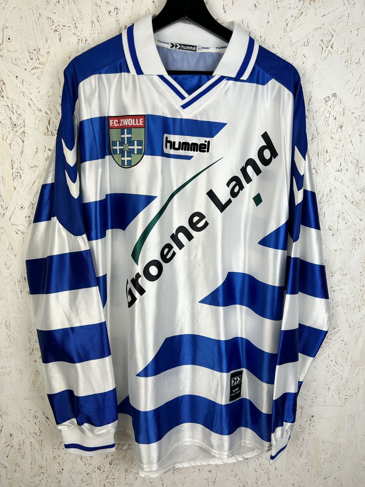 Hummel FC Zwolle PEC 2001/02 Home Kit Long Sleeve Jersey XXL