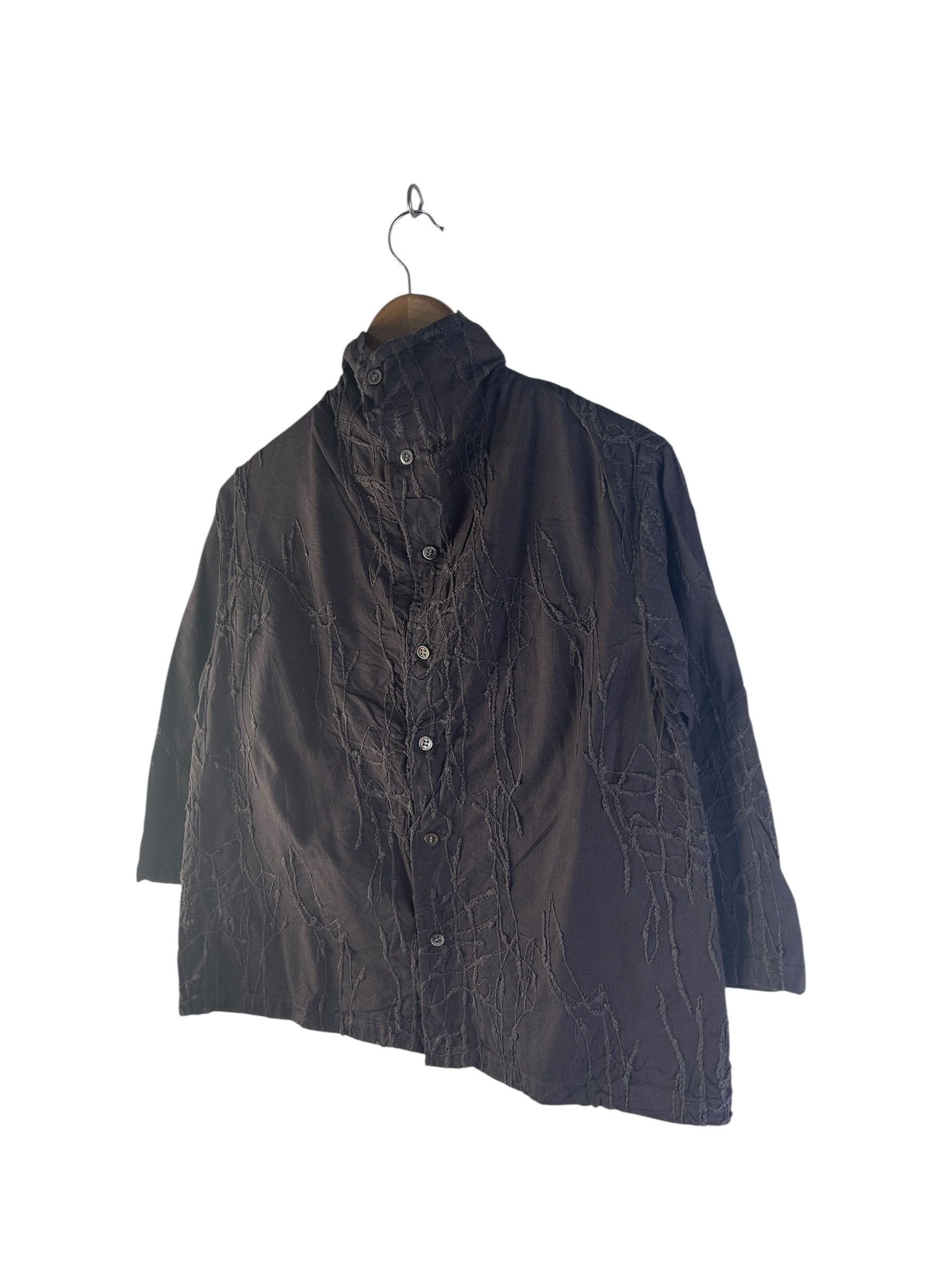 Issey Miyake Plantation Issey Miyake Textured Cropped Jacket Size M / US 6-8 / IT 42-44 - 6 Thumbnail