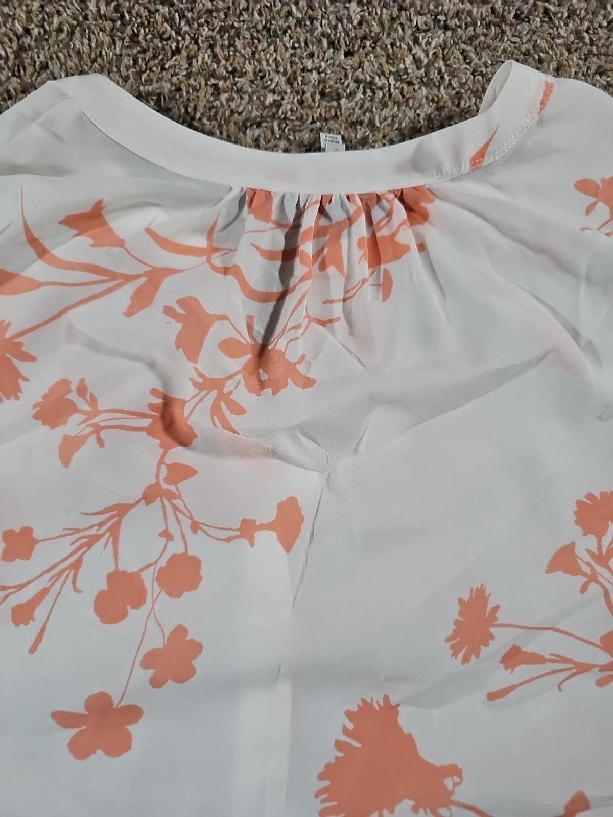 Jones New York Jore Joie Blouse L White Floral Size L / US 10 / IT 46 - 8 Thumbnail