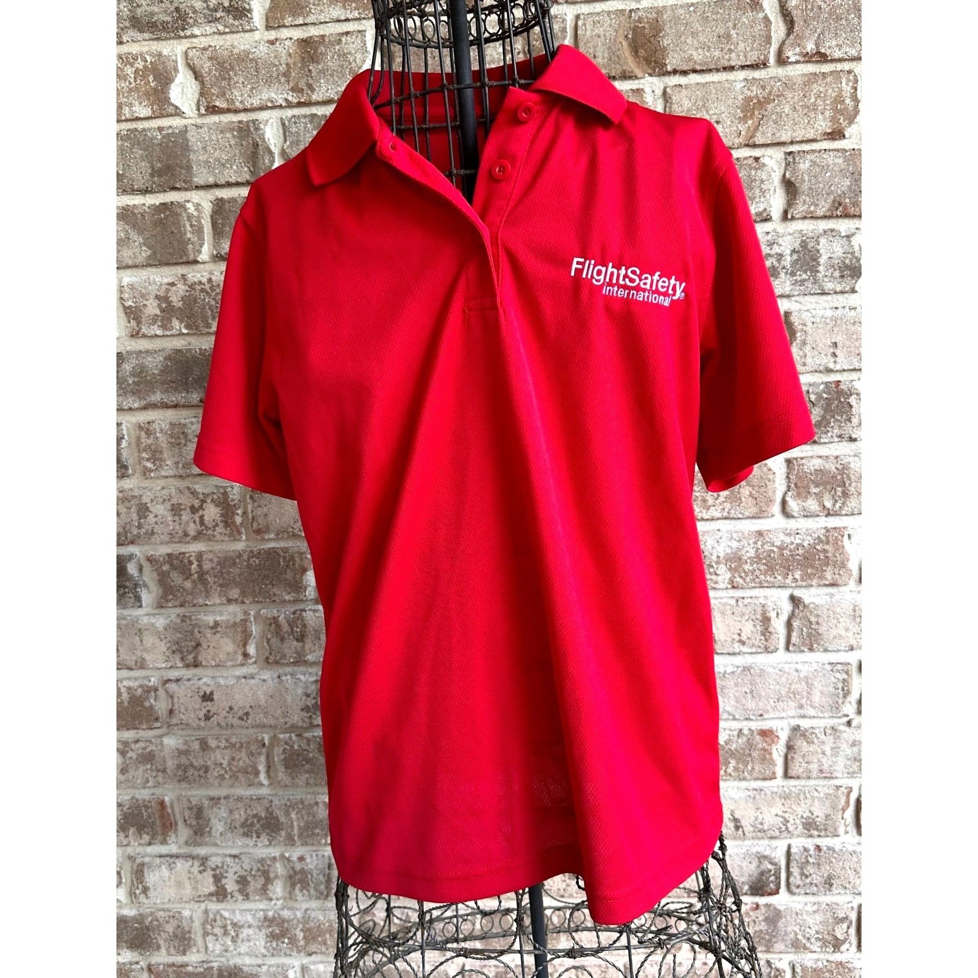 Port Authority × Vintage Flight Safety International Gulfstream Ladies Polo Shirt Size S / US 4 / IT 40 - 1 Thumbnail