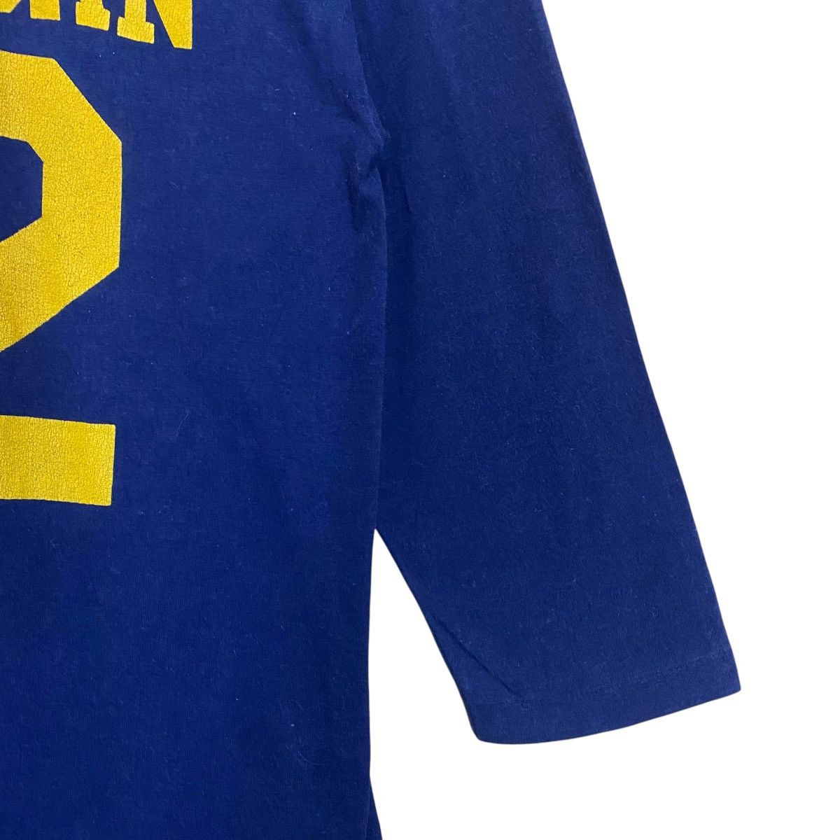 Champion Vintage 80s Champion Michigan Big Logo 3Q Tee Size US M / EU 48-50 / 2 - 7 Thumbnail