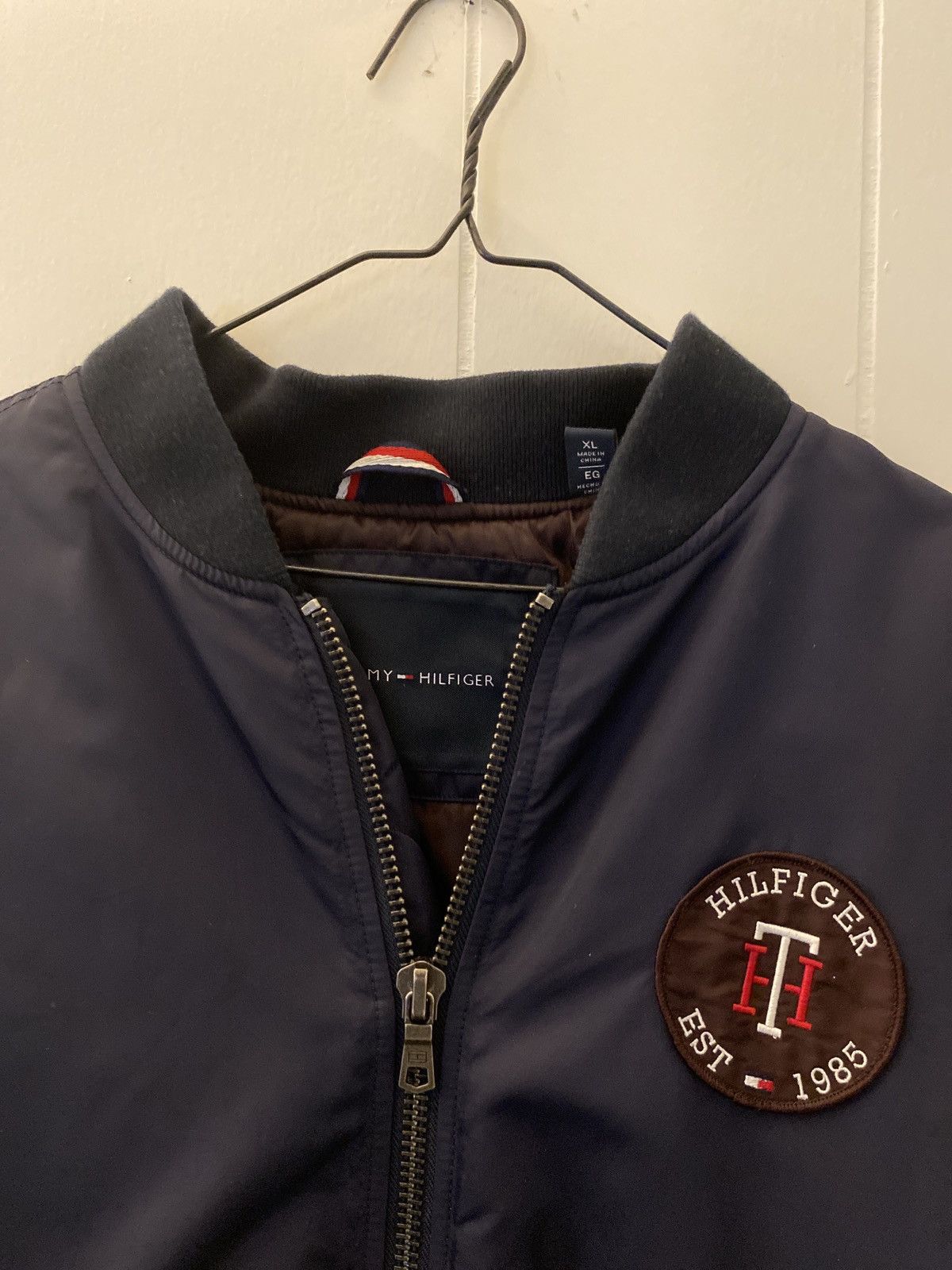 Tommy Hilfiger × Tommy Jeans × Vintage Tommy Hilfiger Vintage Mens L Bomber Jacket Size US L / EU 52-54 / 3 - 4 Thumbnail