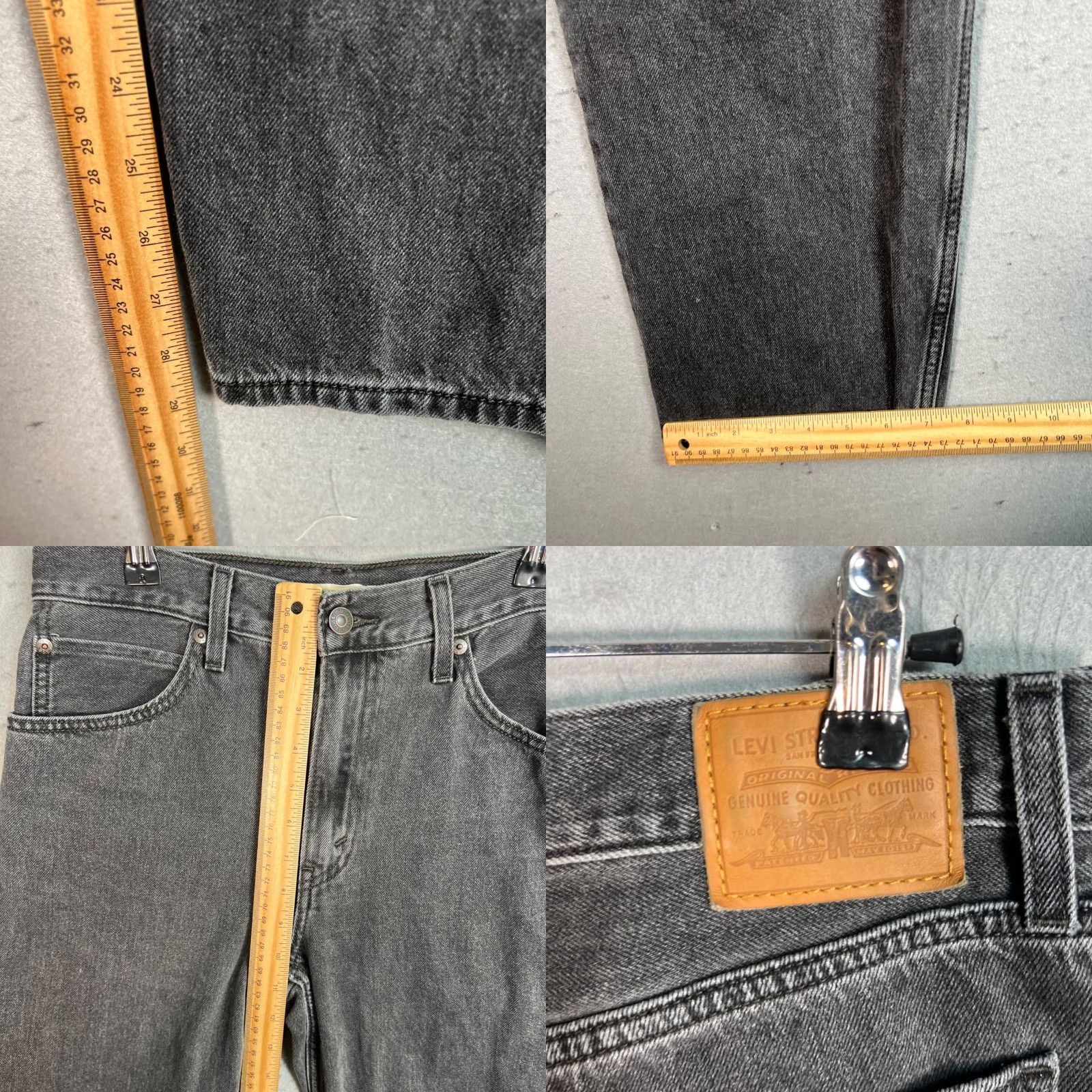 Levi's VINTAGE Levi's Jeans Womens 27 Gray Denim Straight Leg Regular Fit Size 27" / US 4 / IT 40 - 8 Thumbnail