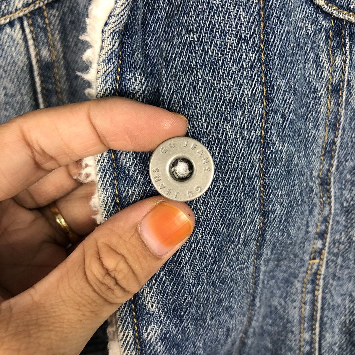 Japanese Brand 📌Vintage Trucker Denim Jacket Blanket GU Japan Issey Miyake Size US S / EU 44-46 / 1 - 18 Thumbnail