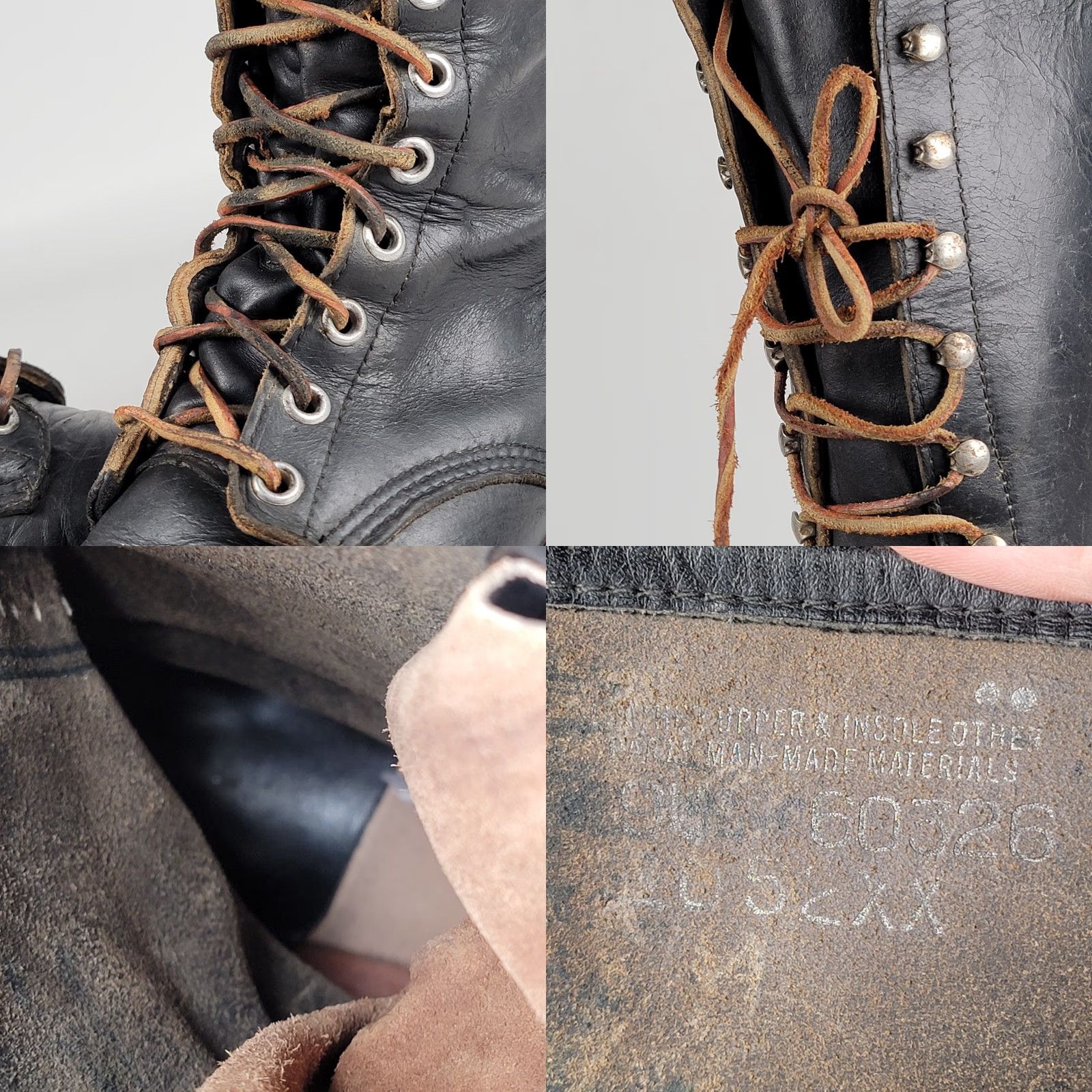Vintage VINTAGE Good Year Welted Tall Boots Men 9 M Black Logger Sieberling Soles Size US 9 / EU 42 - 11 Thumbnail