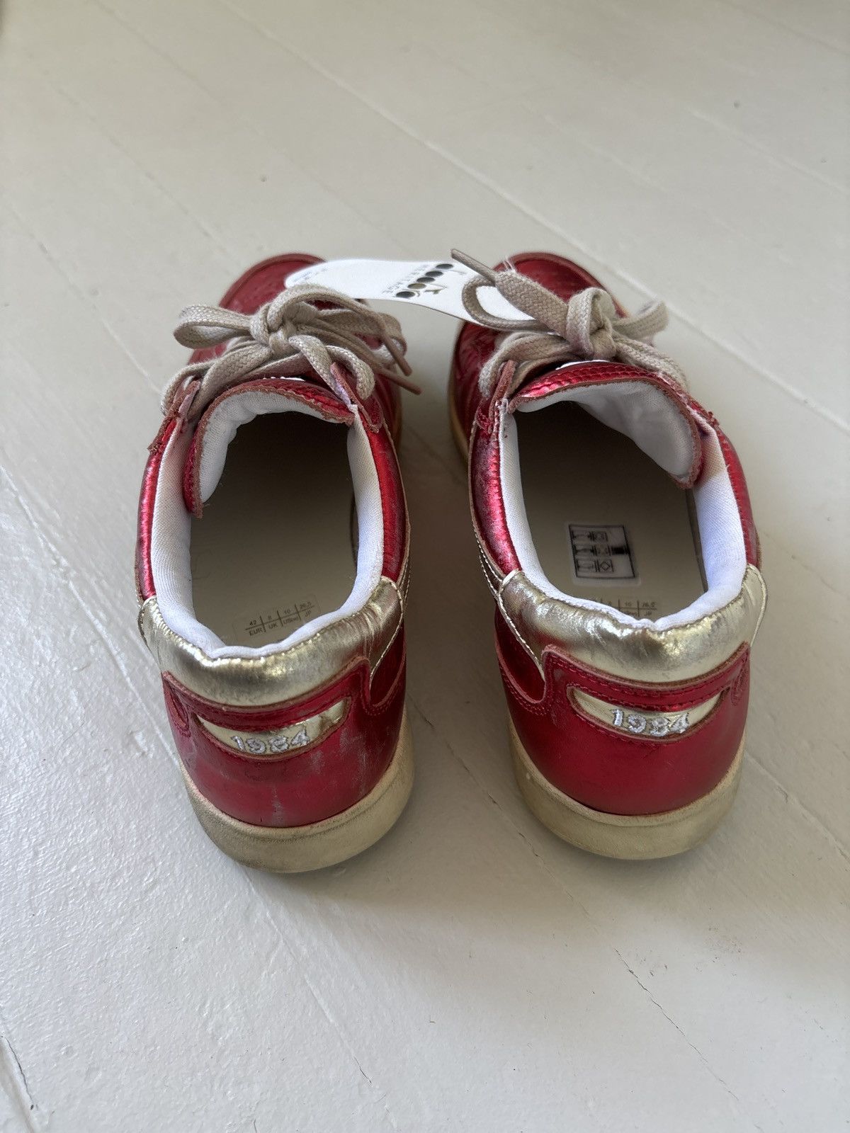 Diadora Diadora Heritage Metallic Red like Golden Goose Dunk Size US 10 / IT 40 - 5 Thumbnail