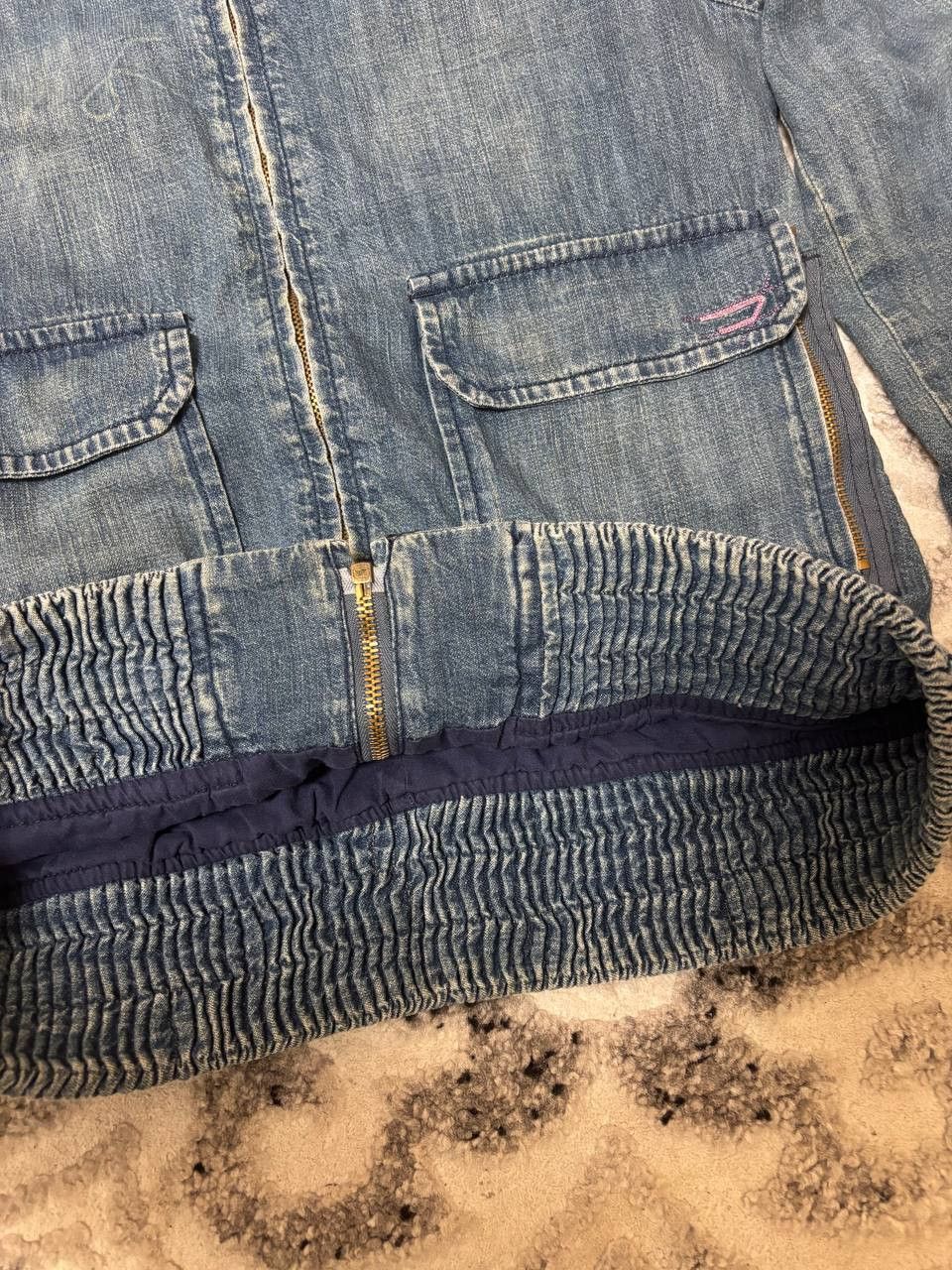 Diesel Diesel Made in Italy Vintage Denim Bomber Jacket - Small Size US S / EU 44-46 / 1 - 16 Thumbnail