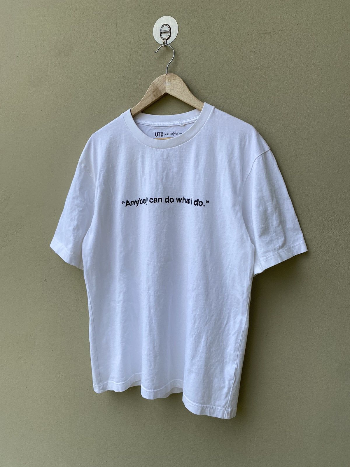 Andy Warhol × Uniqlo ANDY WARHOL ANYBODY CAN DO WHAT I DO WHITE TEE Size US XL / EU 56 / 4 - 4 Thumbnail
