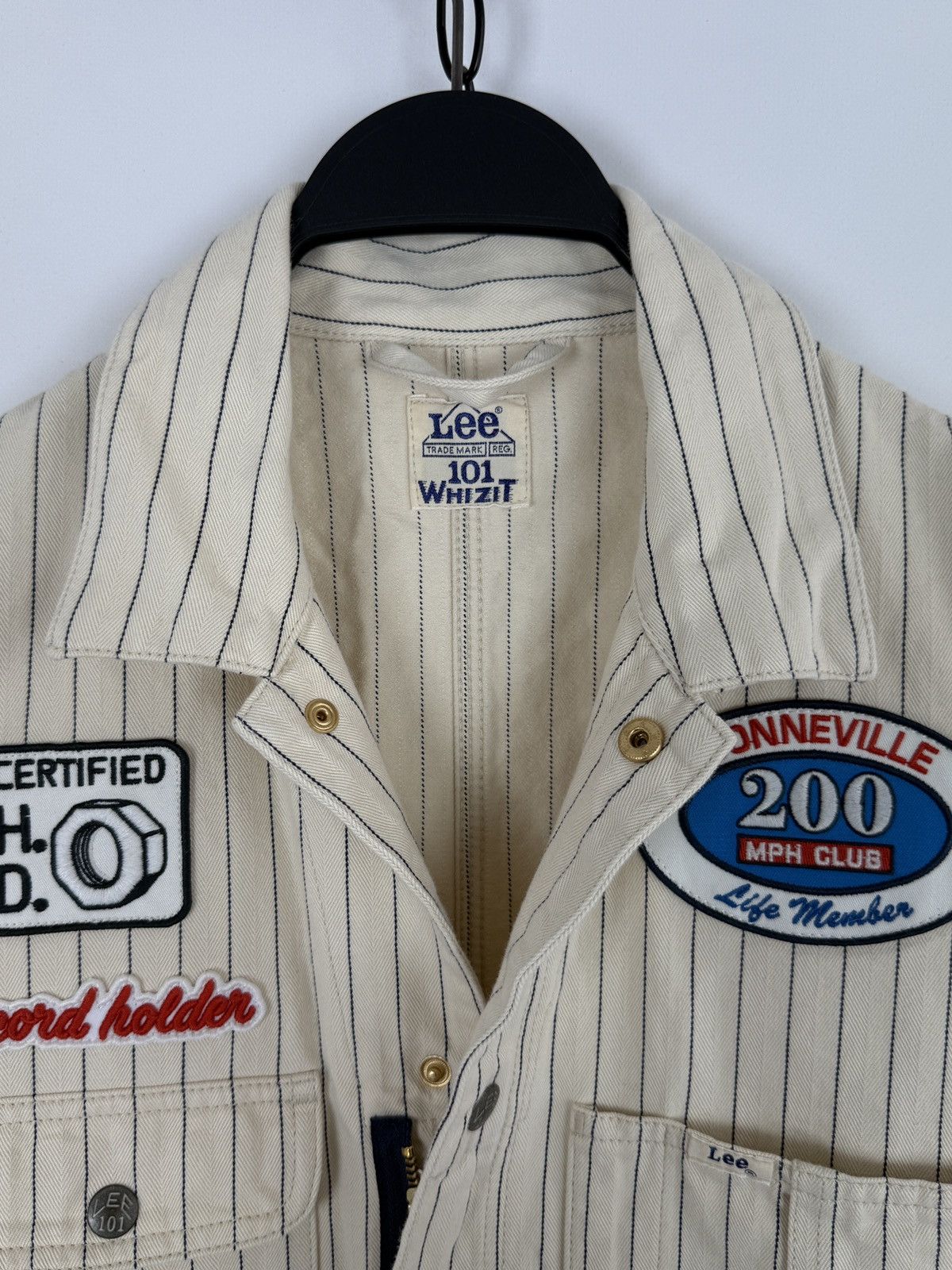 Lee Lee 101 Whizit Gaz Station Herringbone Cotton Coveralls M Size US 32 / EU 48 - 5 Thumbnail