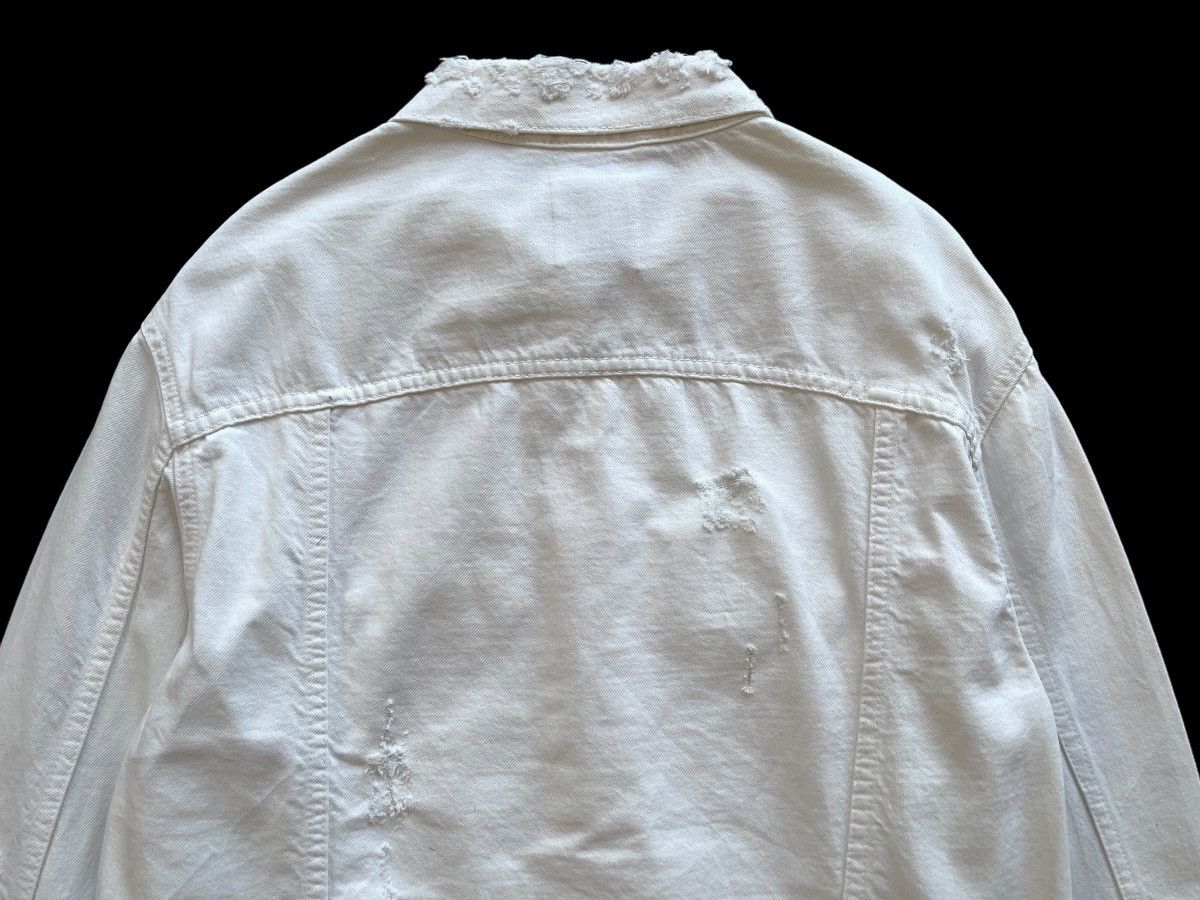 Zara Distressed Denim Trucker Jacket Size US S / EU 44-46 / 1 - 7 Thumbnail