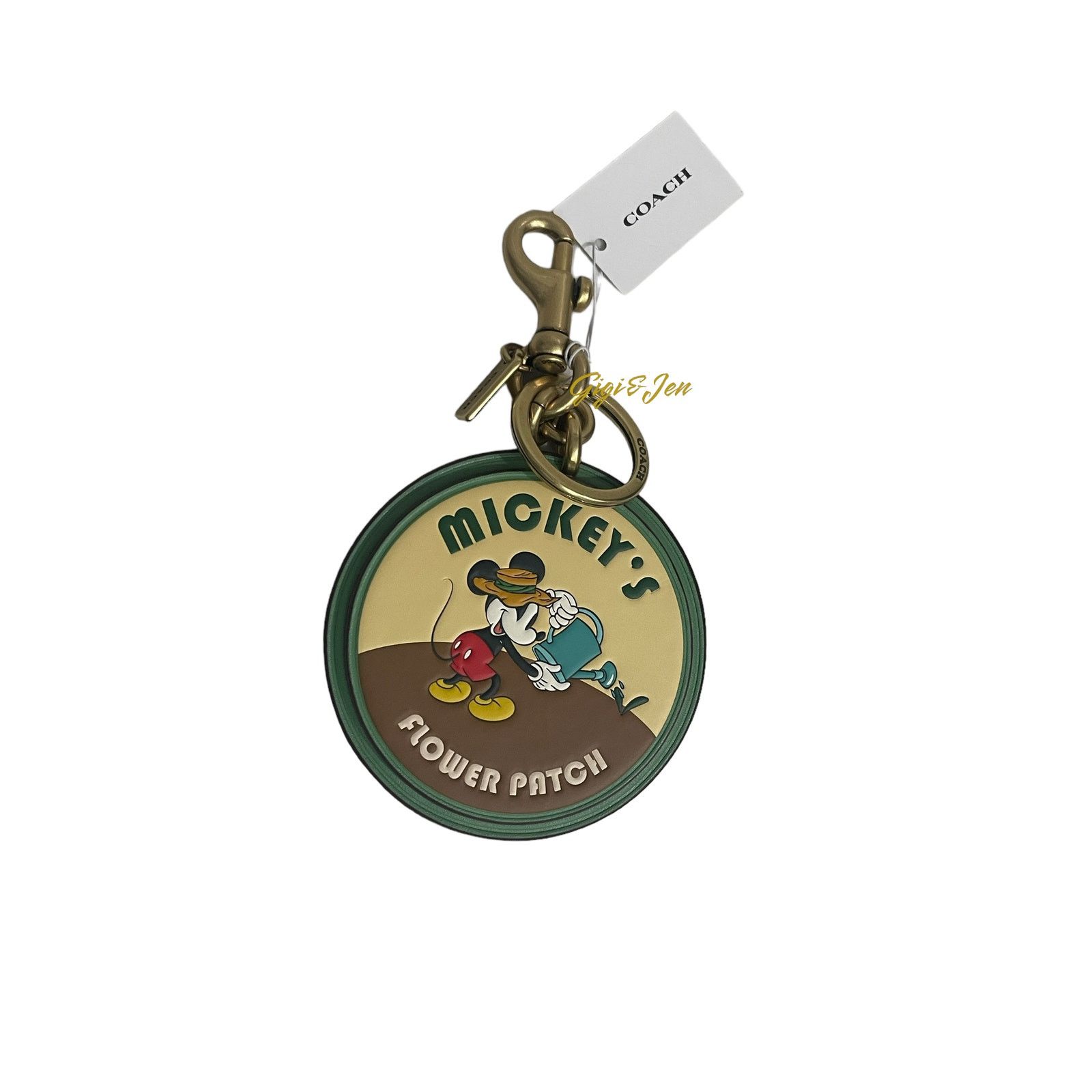 Coach Coach X Disney Mickey’s Flower Patch Bag Charm Keychain Size ONE SIZE - 5 Thumbnail