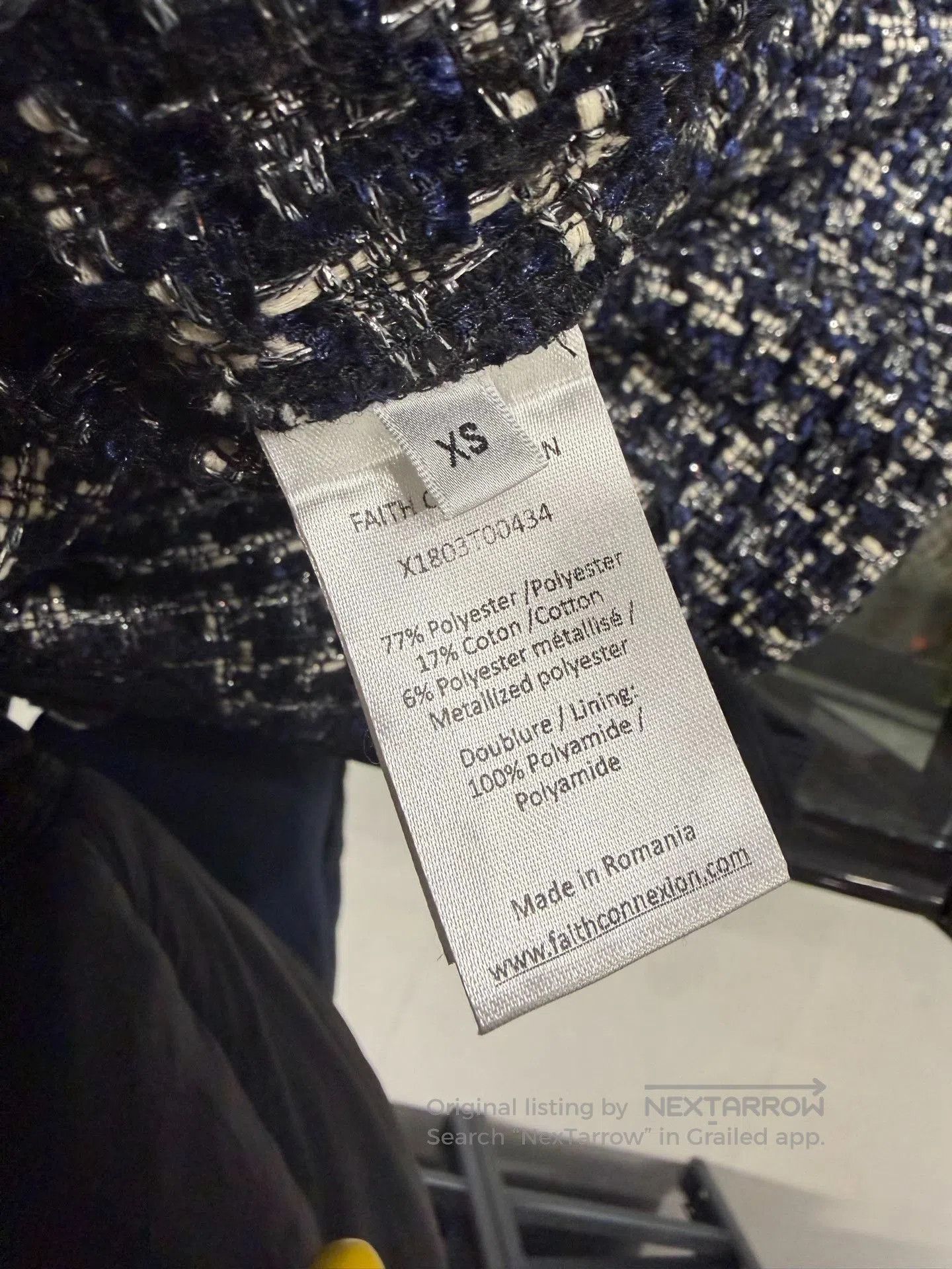 Faith Connexion Faith Connexion Tweed Check Coat. Size XL / US 12-14 / IT 48-50 - 4 Thumbnail