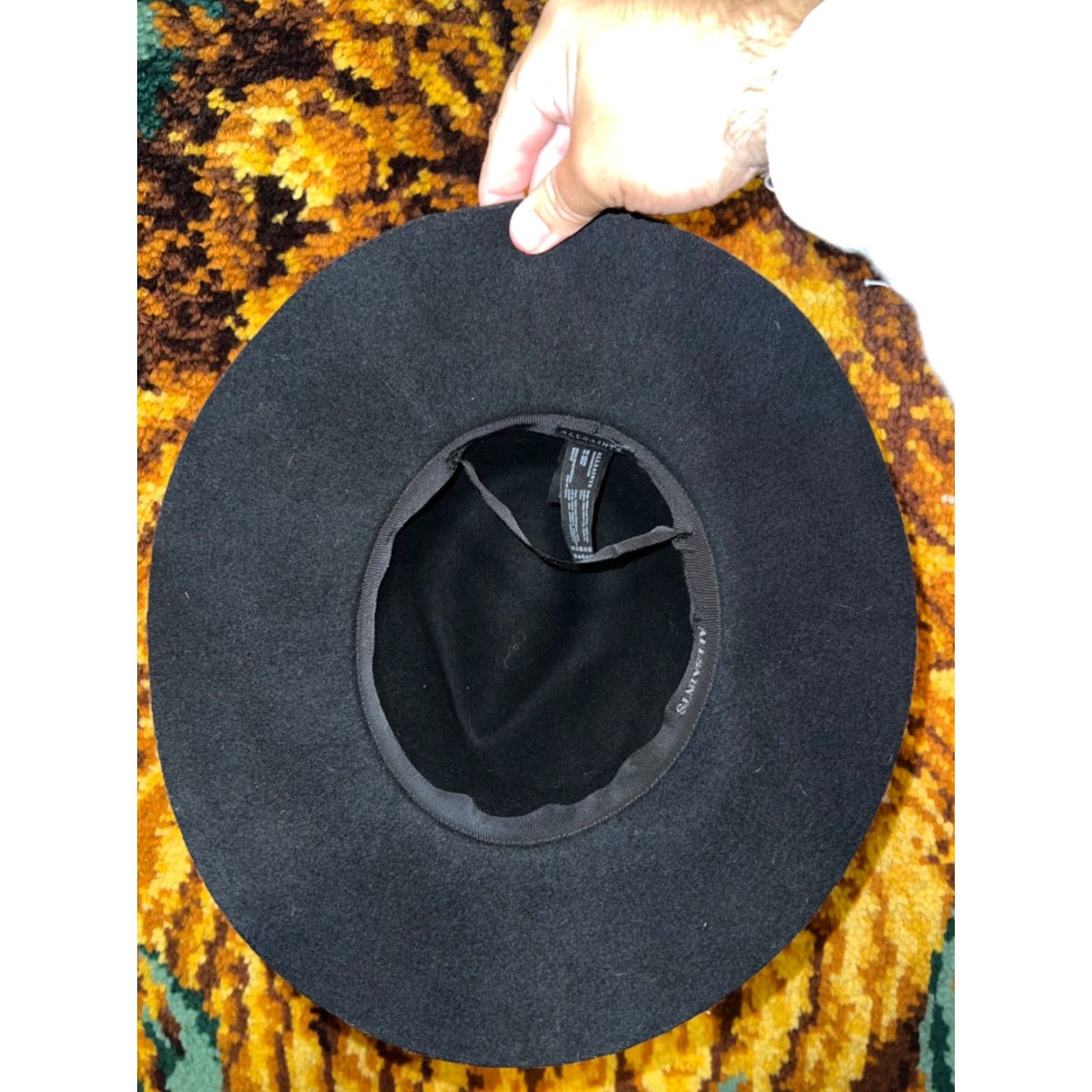 Allsaints AllSaints Cowboy Fedora Felt Belted Hat Men One Size Black Fedora Western Belted Hat Size ONE SIZE - 5 Thumbnail