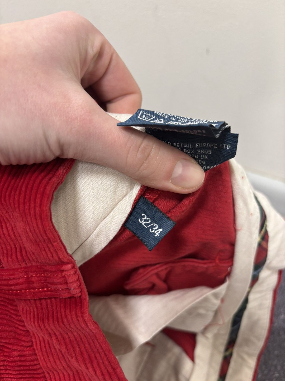 Polo Ralph Lauren Vintage Polo Ralph Lauren Men’s Red Corduroy Preppy Pants Size US 32 / EU 48 - 13 Thumbnail