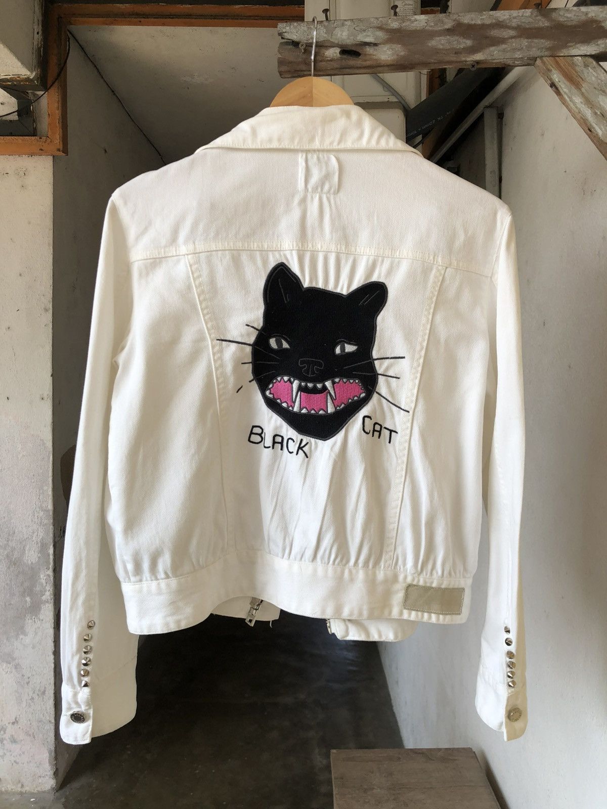 Zadig & Voltaire Rare🔥 Zadig & Voltaire Kioko Cat Denim Punk Jackets Size XS / US 0-2 / IT 36-38 - 1 Thumbnail