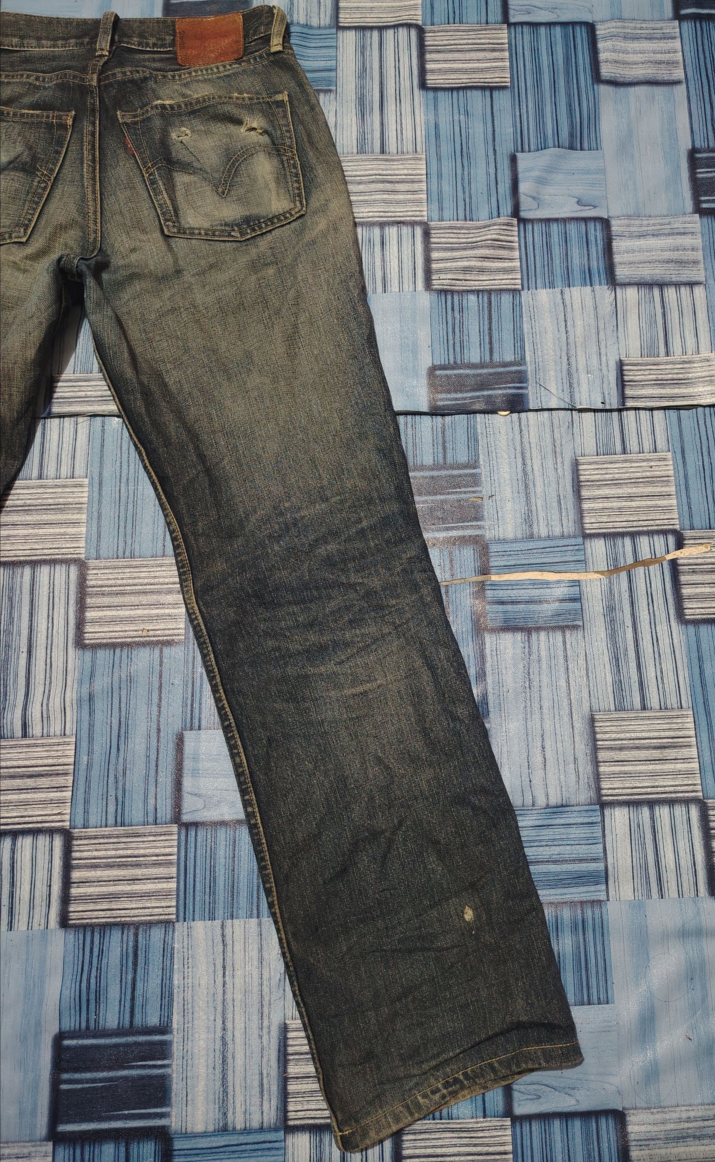 Levi's Vtg Levis 502 Distressed Jeans Size US 29 - 12 Thumbnail