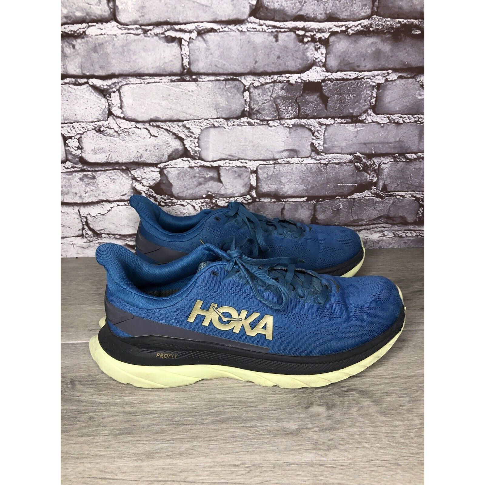 Hoka Hoka One One Mach 4 Blue Coral Synthetic Lace Up Running Sho Size US 9.5 / EU 42-43 - 15 Thumbnail