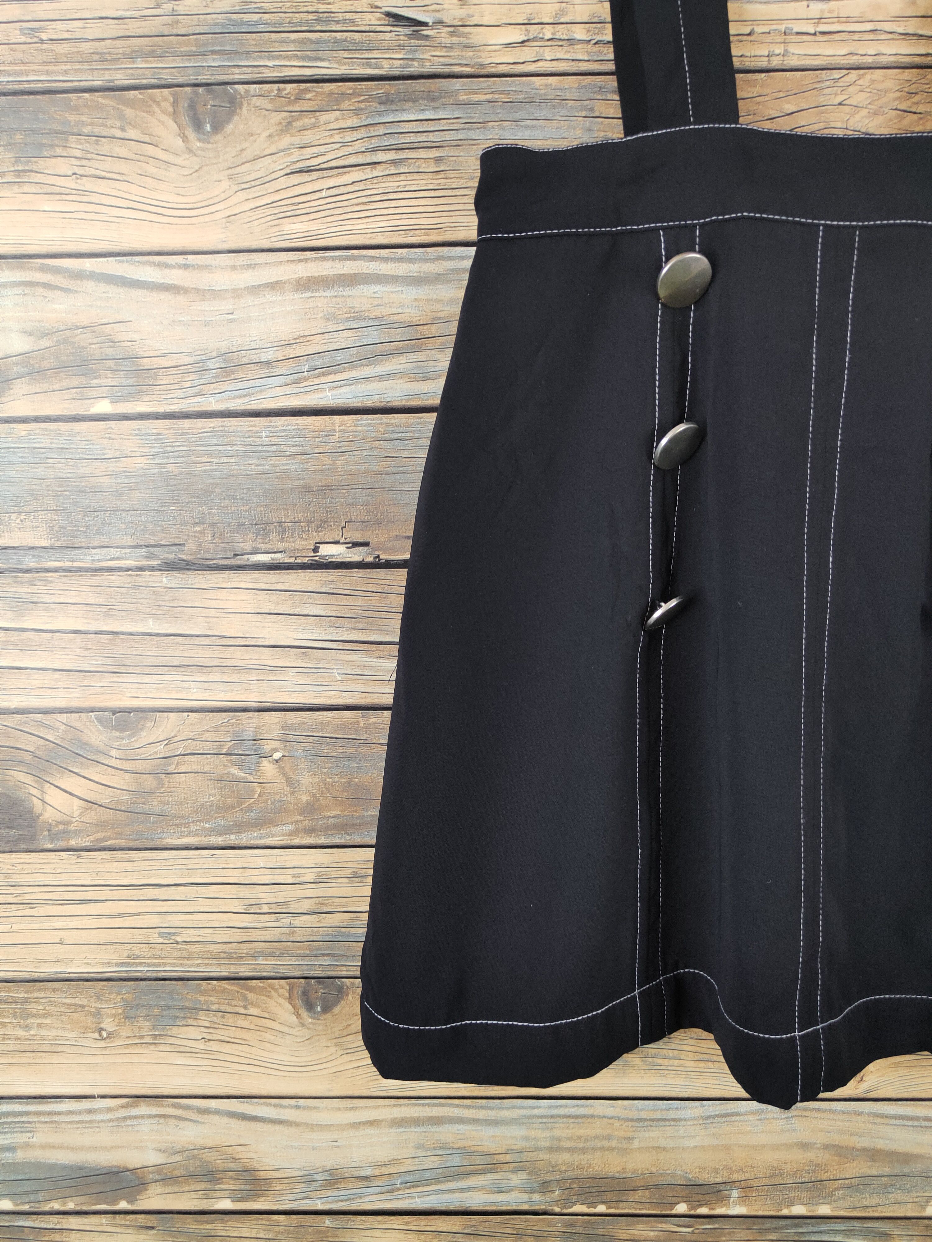 Vintage × Zara Zara Black Skirt Jumpsuits (Avant Garde Fashion Design) Size 26" / US 2 / IT 38 - 6 Thumbnail