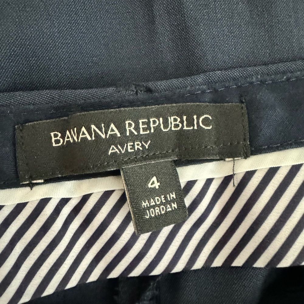 Banana Republic Banana Republic Avery Italian Wool Trousers Blue Women’s Siz Size 27" / US 4 / IT 40 - 3 Thumbnail