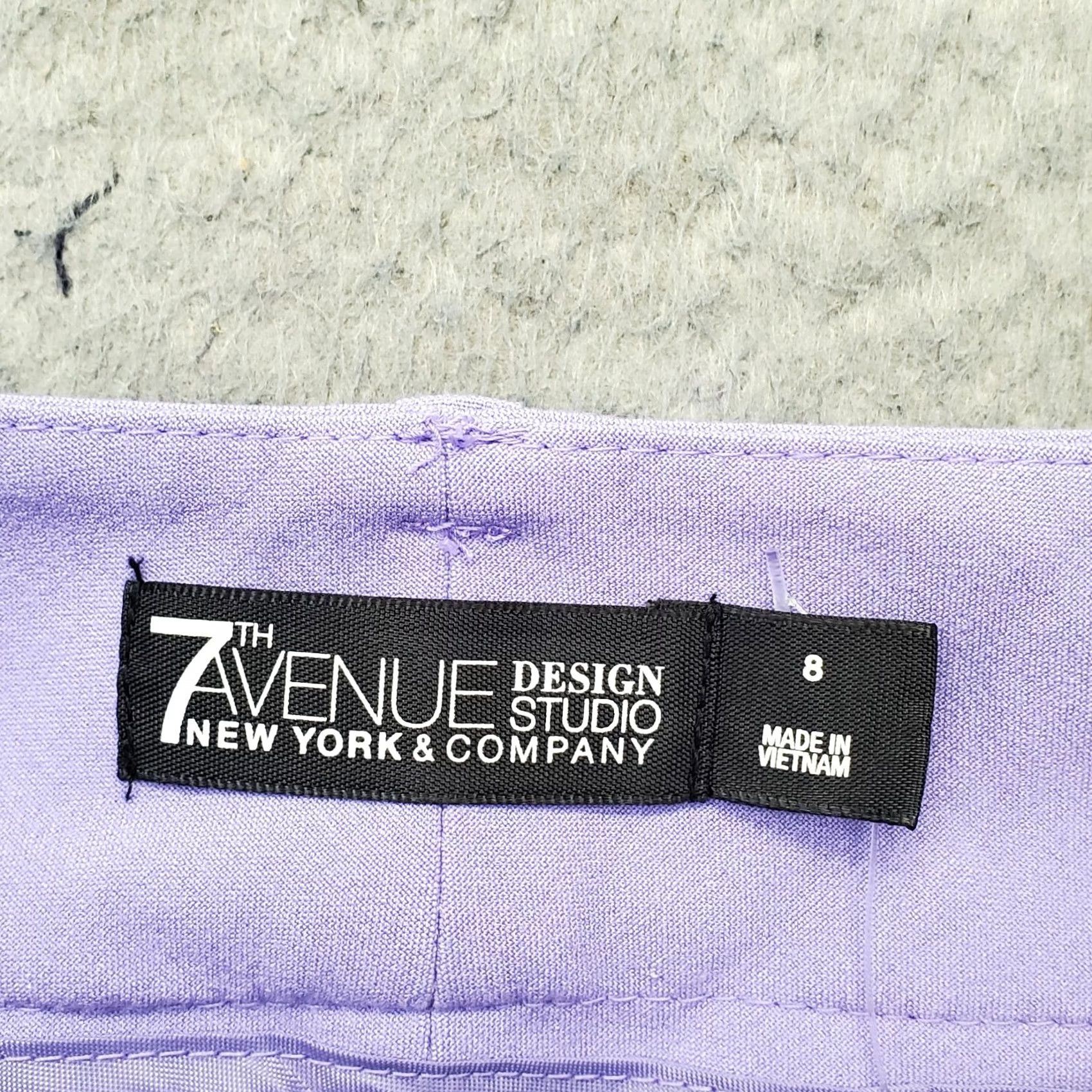 Vintage 7th Avenue Design Studio Bermuda Shorts Womens 8 Purple Ankle Button Size 30" / US 8 / IT 44 - 7 Thumbnail