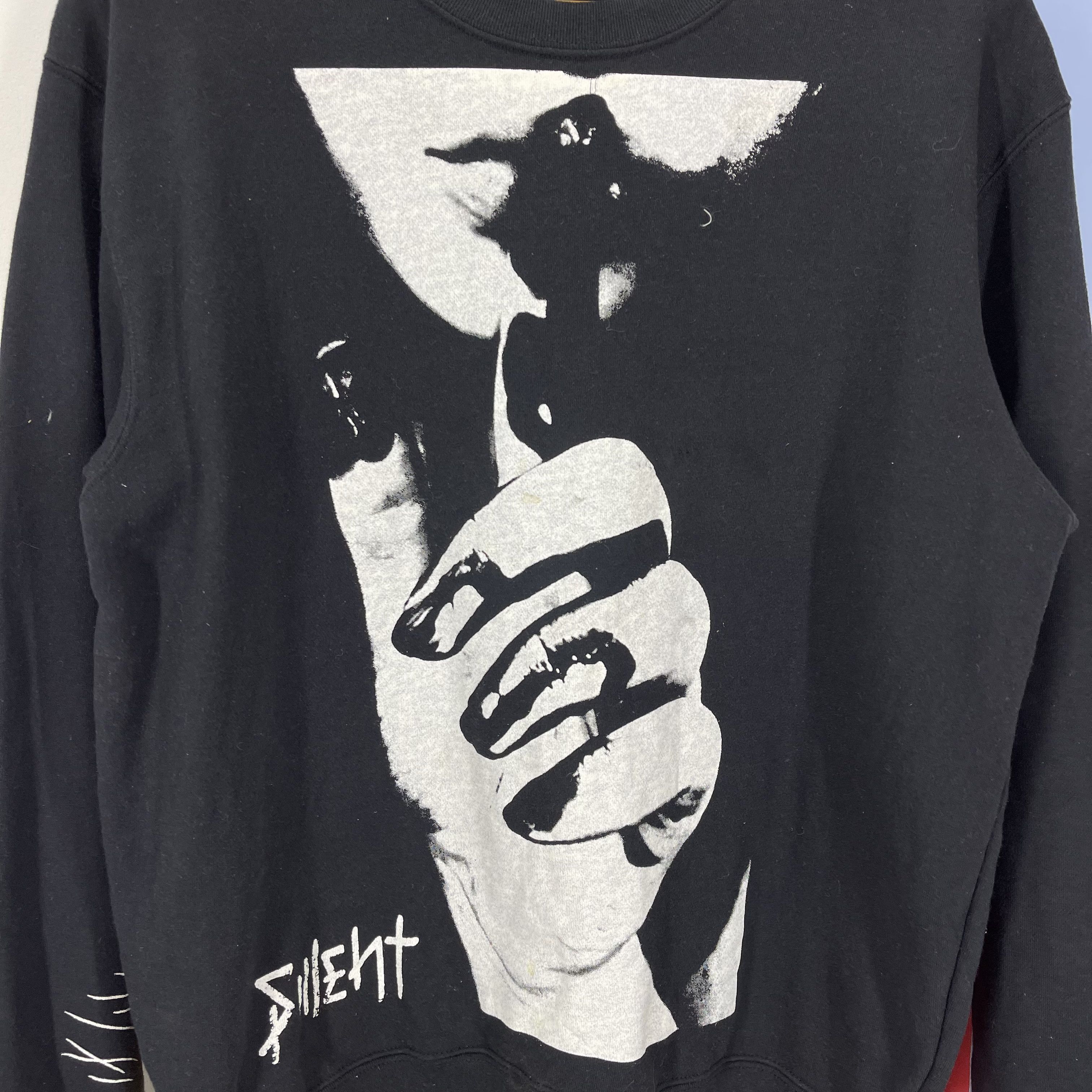 Japanese Brand SILENT Full Print Crew Neck Sweatshirt #1716/06 Size US M / EU 48-50 / 2 - 2 Thumbnail
