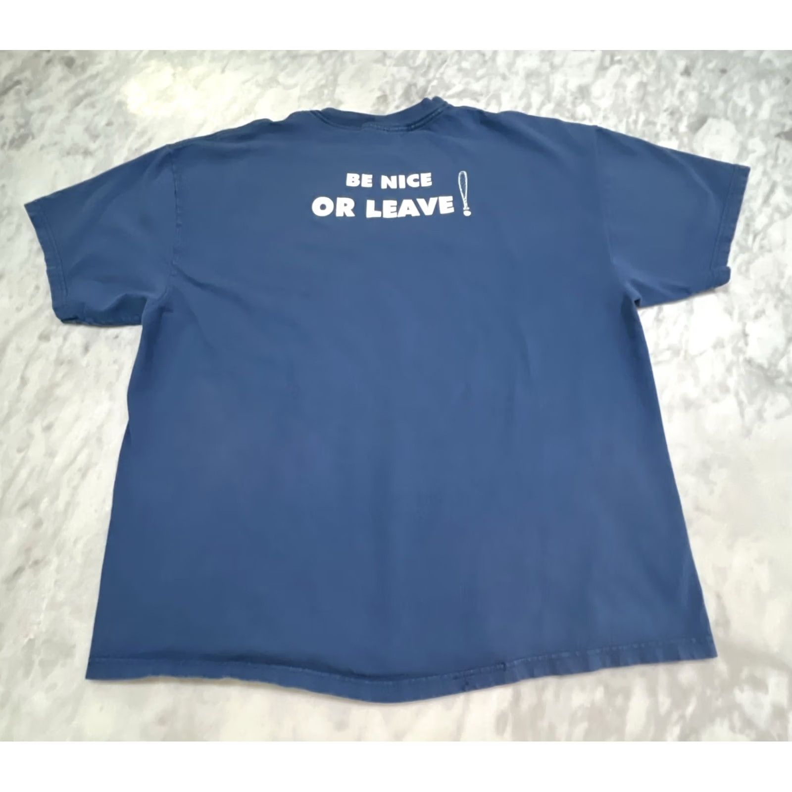 Hanes VINTAGE Hanes Bird Cage Saloon Shirt Men XL Crew Neck Short Sleeve Blue Cotton Graphic Print Bar Travel 90s Mens Size US XL / EU 56 / 4 - 6 Thumbnail