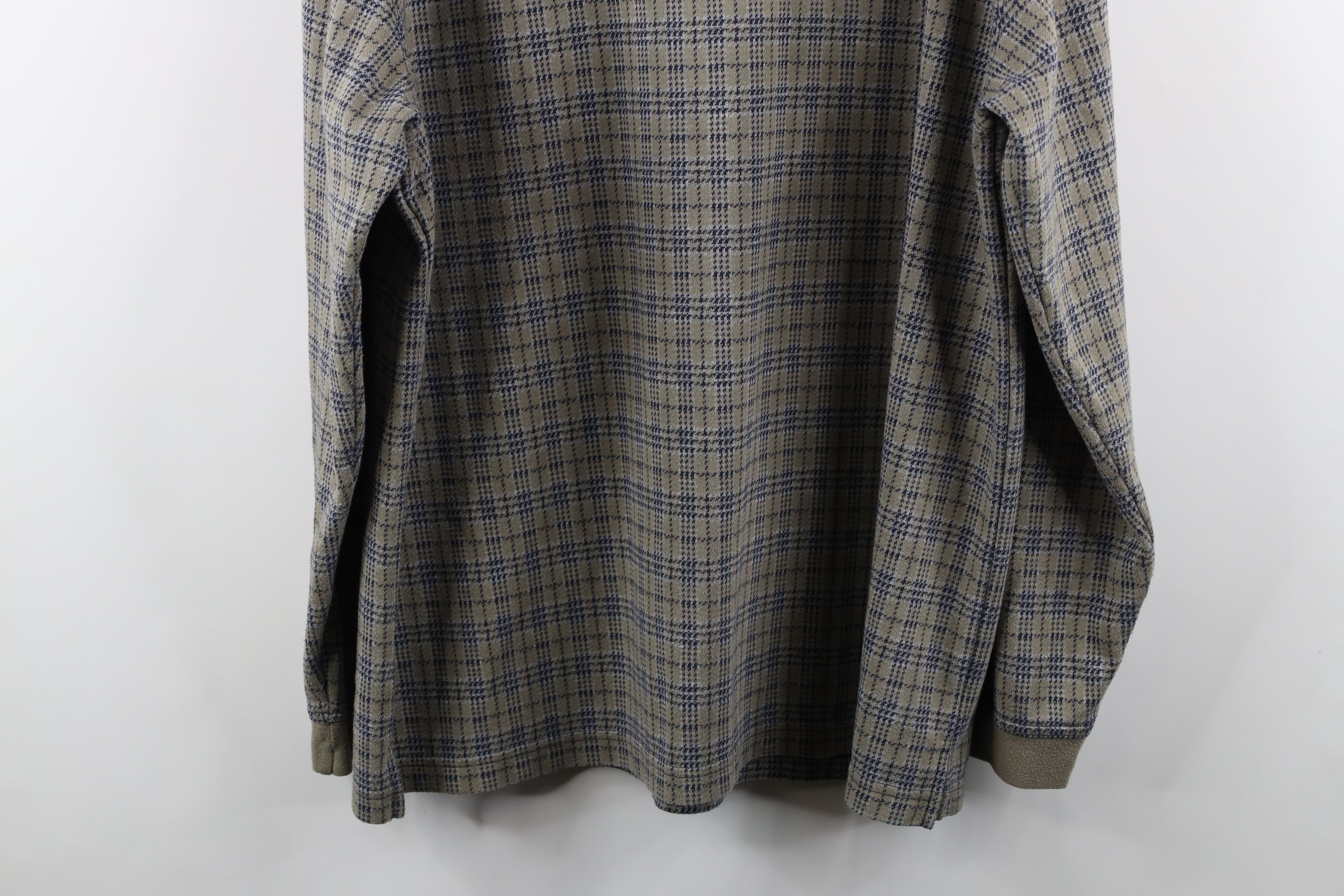 Vintage Vintage 90s Streetwear Long Sleeve Rugby Polo Shirt Plaid Size US XL / EU 56 / 4 - 8 Thumbnail