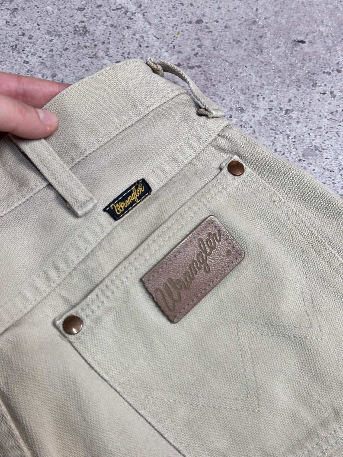 Wrangler USA 80s Wrangler Beige Denim Pants Straight Fit 32 Size US 32 / EU 48 - 12 Thumbnail