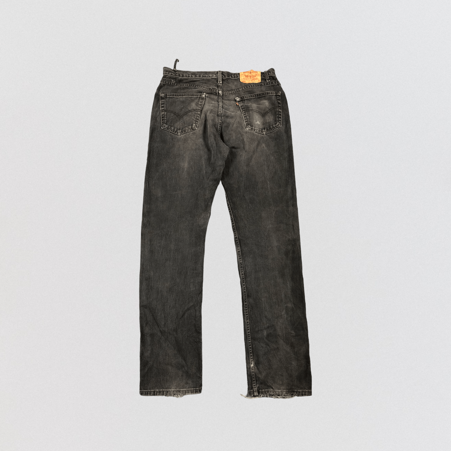 Levi's 90s Vintage Levis 505 Faded Black Jeans -JM672 Size US 35 - 2 Thumbnail