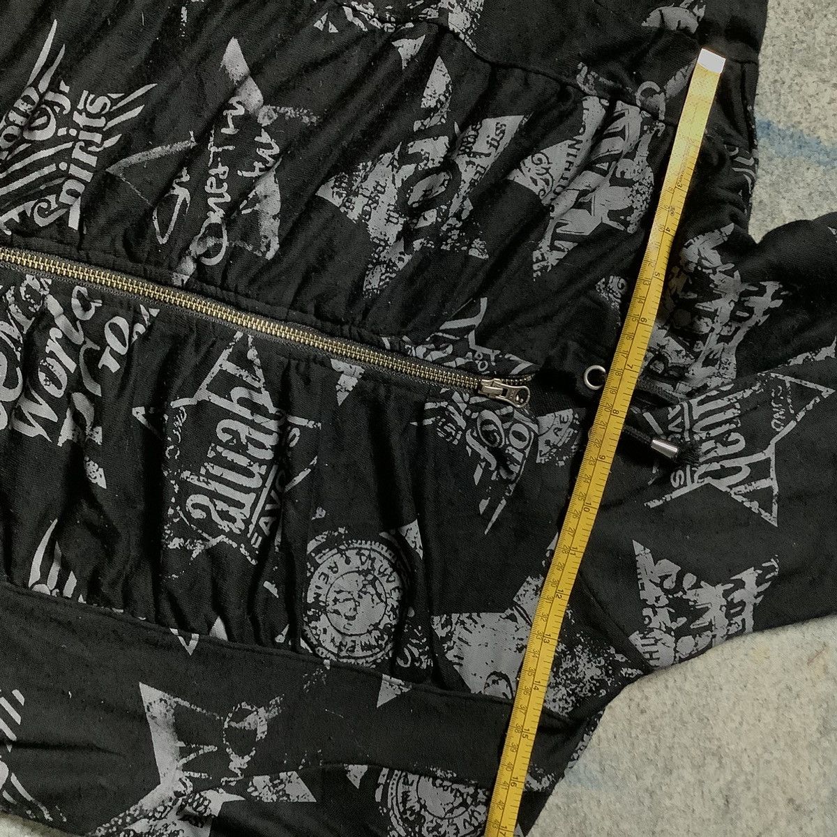Hysteric Glamour × If Six Was Nine × Le Grande Bleu (L.G.B.) Ecrire Y2K Zipper Full Print Hoodie ifsixwasnine lgb style Size US L / EU 52-54 / 3 - 15 Thumbnail