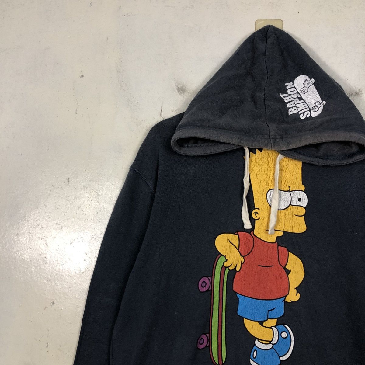 Vintage 📌Vintage Hoodie Pull Over Cartoon Bart Simpsons Big Logo Size US L / EU 52-54 / 3 - 9 Thumbnail