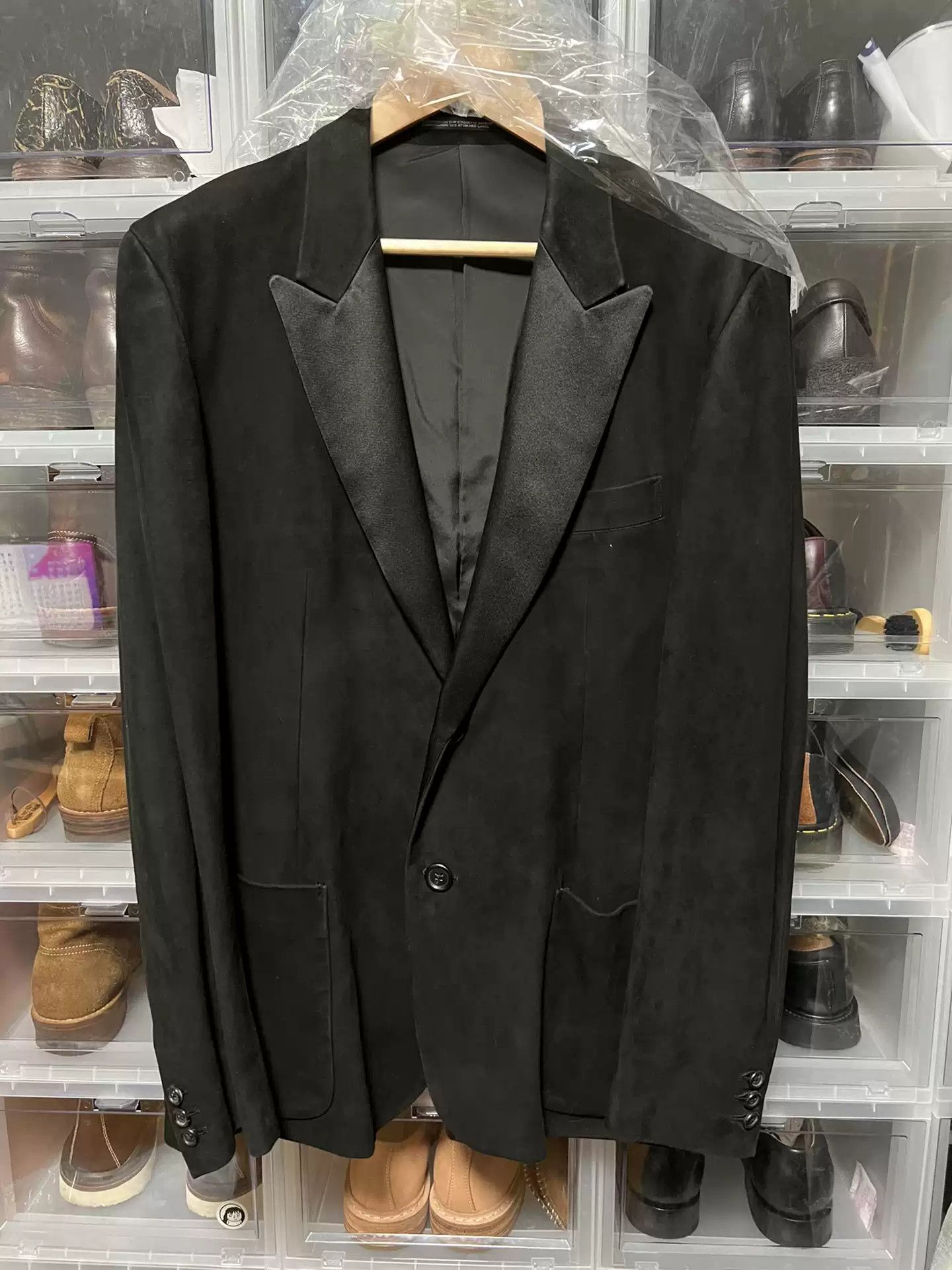 Yohji Yamamoto Pour Homme 2010AW Sheepskin Silk Smoking Jacket