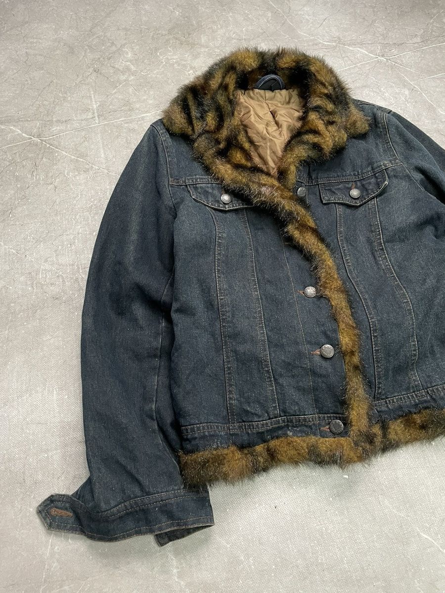 Le Grande Bleu (L.G.B.) archive fur japanese legrandebleu style denim trucker jacket Size US M / EU 48-50 / 2 - 2 Thumbnail