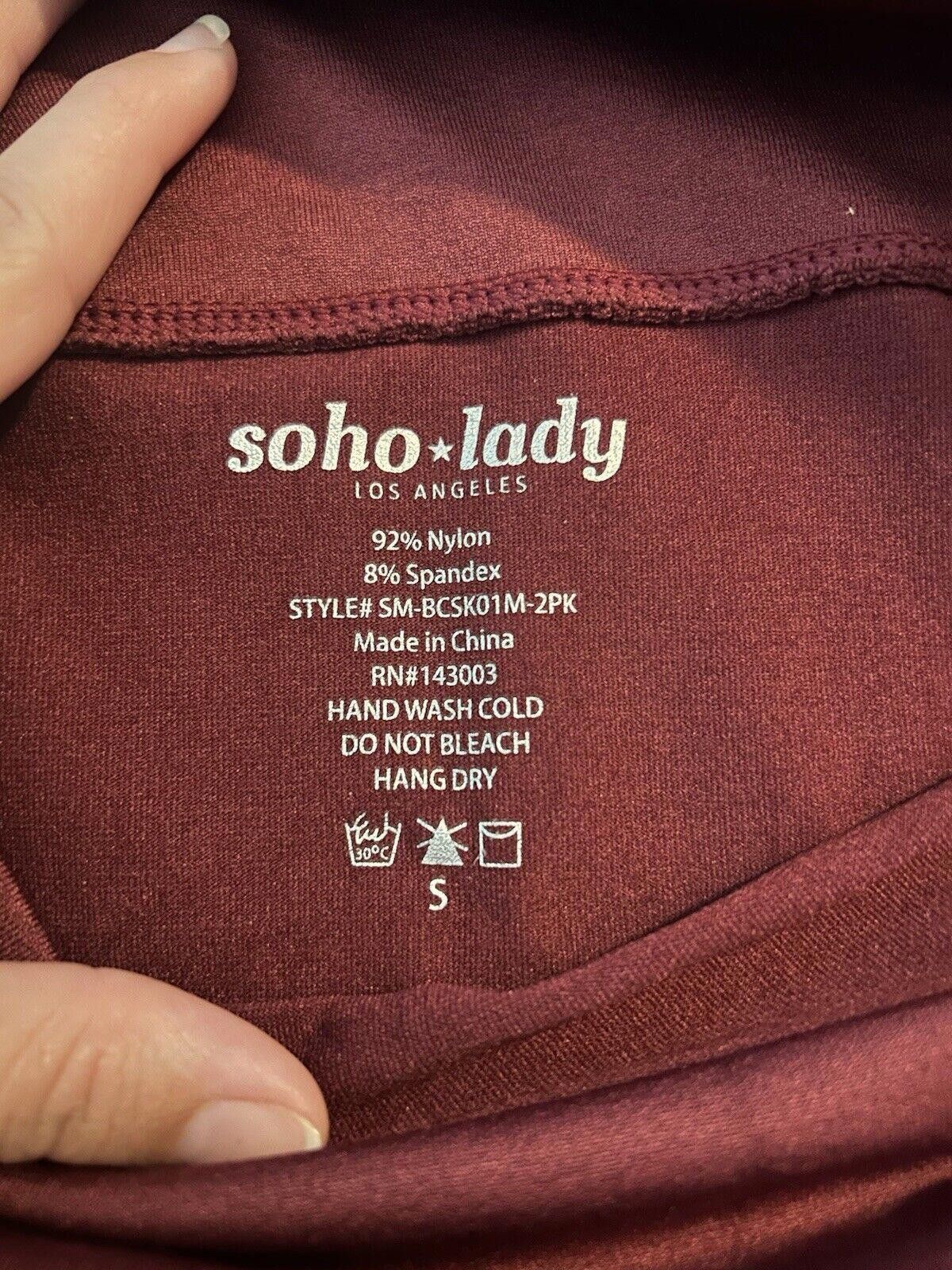 Designer Soho Lady Maroon Skirt Size Small Size 28" / US 6 / IT 42 - 2 Thumbnail