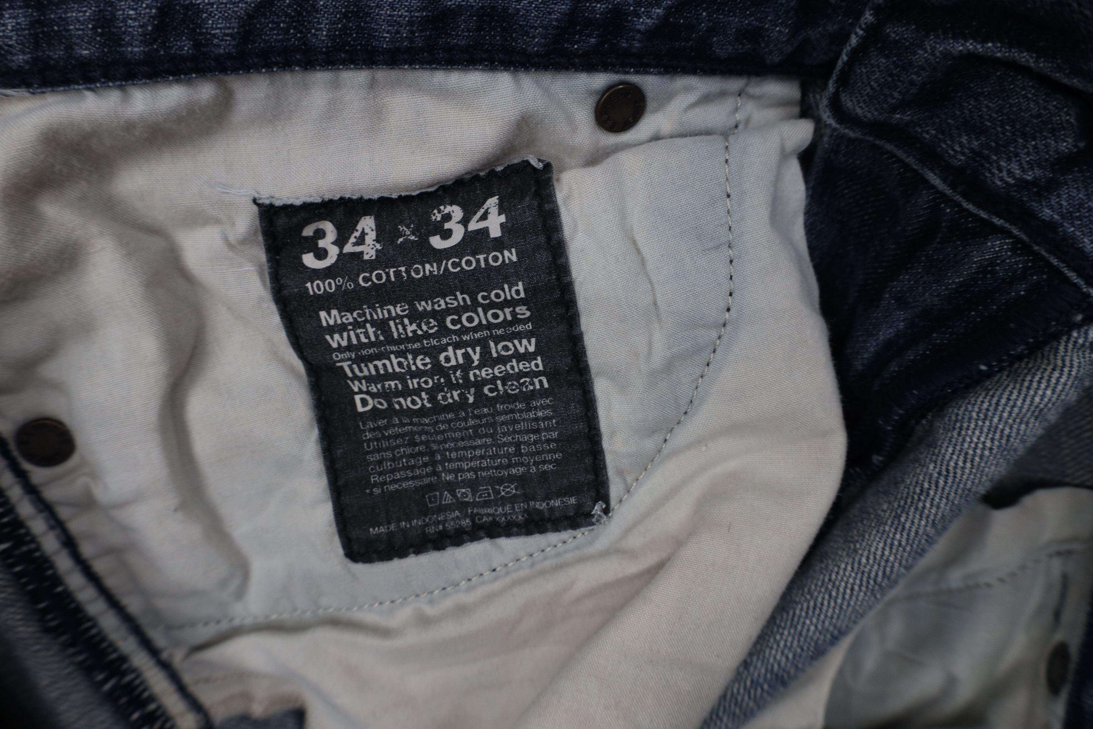 Express Vintage Y2K Express Kingston Boot Cut Wide Leg Jeans Blue Size US 34 / EU 50 - 9 Thumbnail