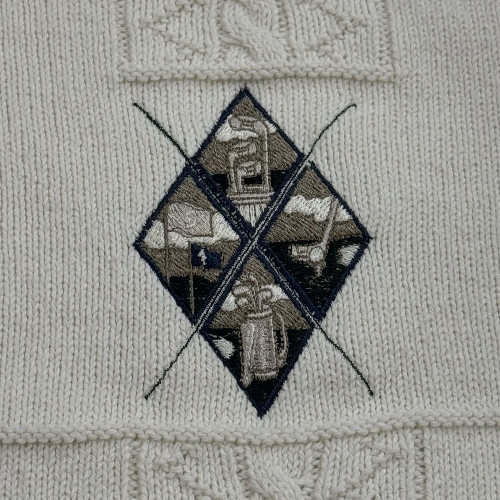 Other Vintage Golf Knit Sweater Arnold Palmer 90s Preppy Size US XL / EU 56 / 4 - 6 Thumbnail