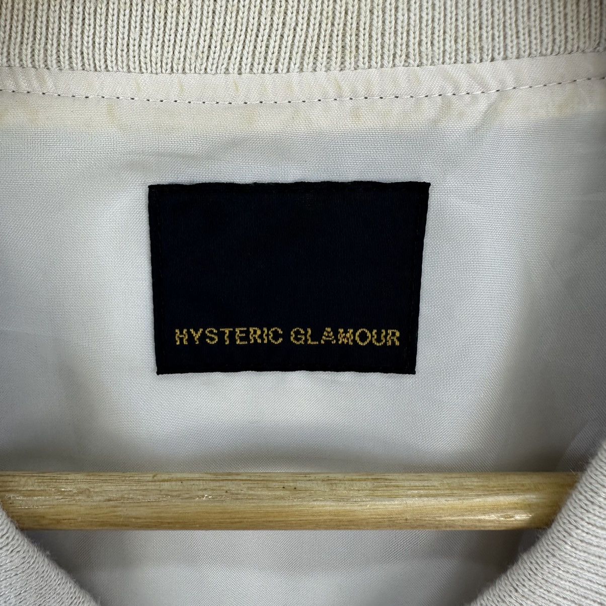Hysteric Glamour Vintage 2000s HG Embroidered Logo Rayon Bomber Jacket Size US S / EU 44-46 / 1 - 16 Thumbnail