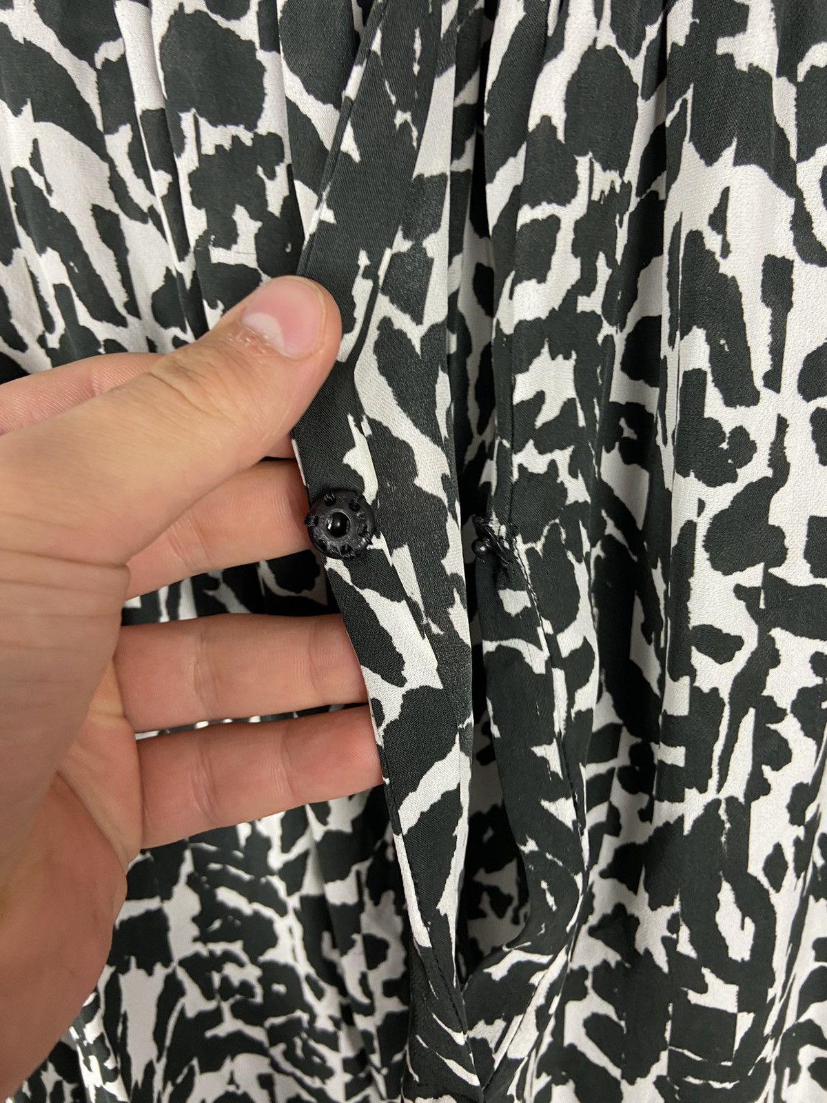 Designer × Isabel Marant Isabel Marant Silk Black and White Top Blouse Long Sleeve Size XS / US 0-2 / IT 36-38 - 9 Thumbnail