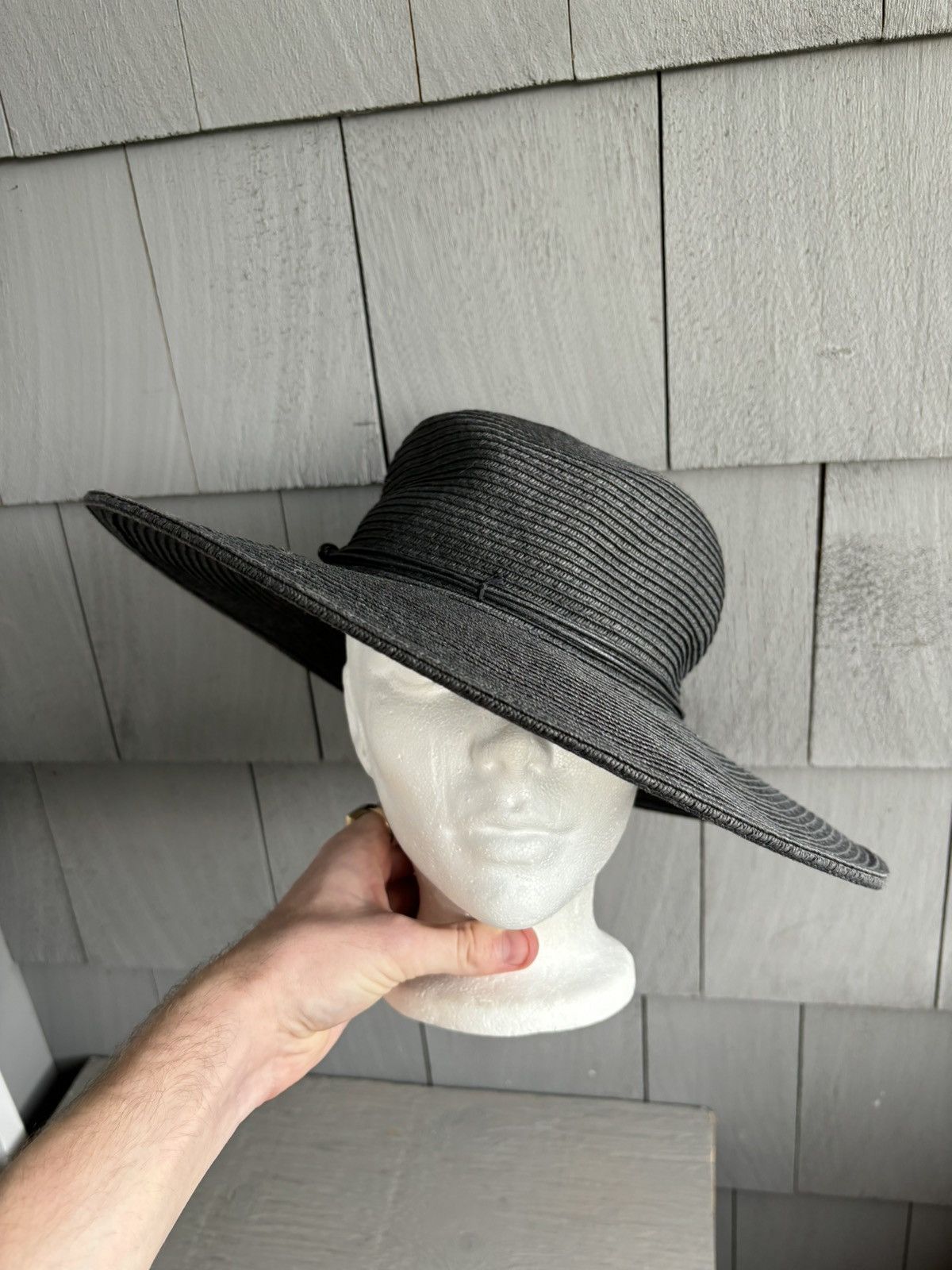 Holt Renfrew × Vintage Vintage Sunhat Vintage Bijoux Turner Straw Hat Woven Floppy Size ONE SIZE - 1 Thumbnail